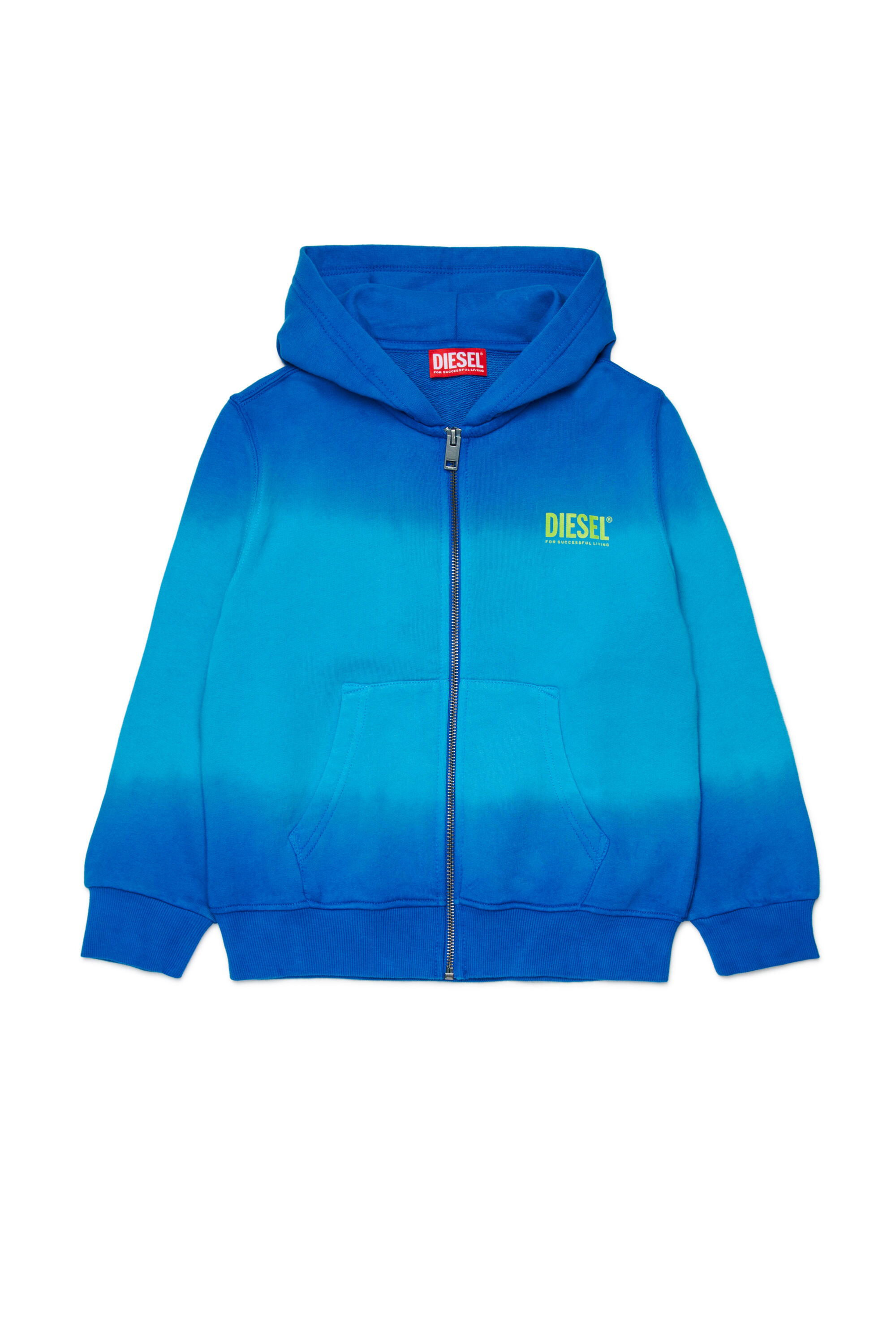 SHADE OVER ジップアップパーカー｜ブルー｜ボーイズ｜DIESEL