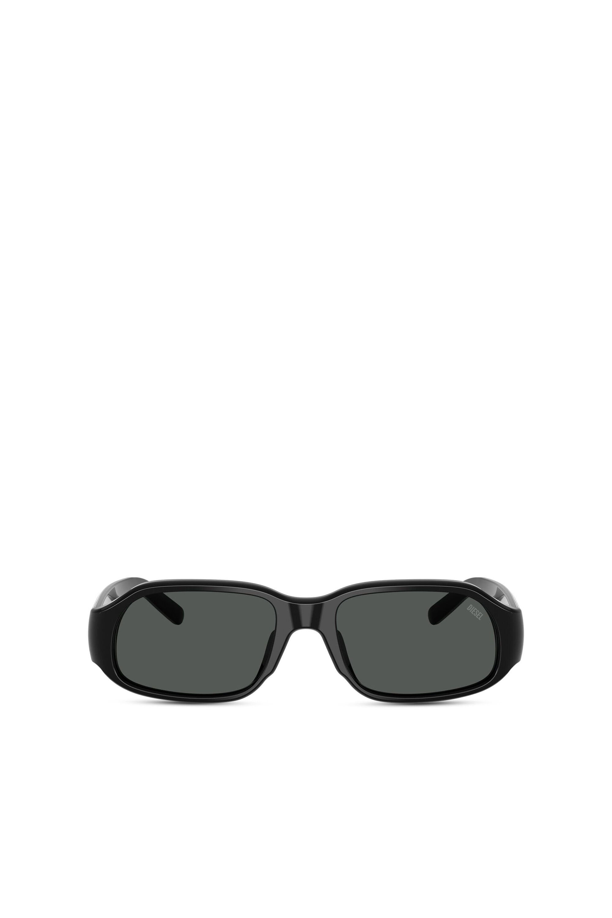 Diesel - 0DL2009U, Unisex's Rectangle sunglasses in ブラック - 1