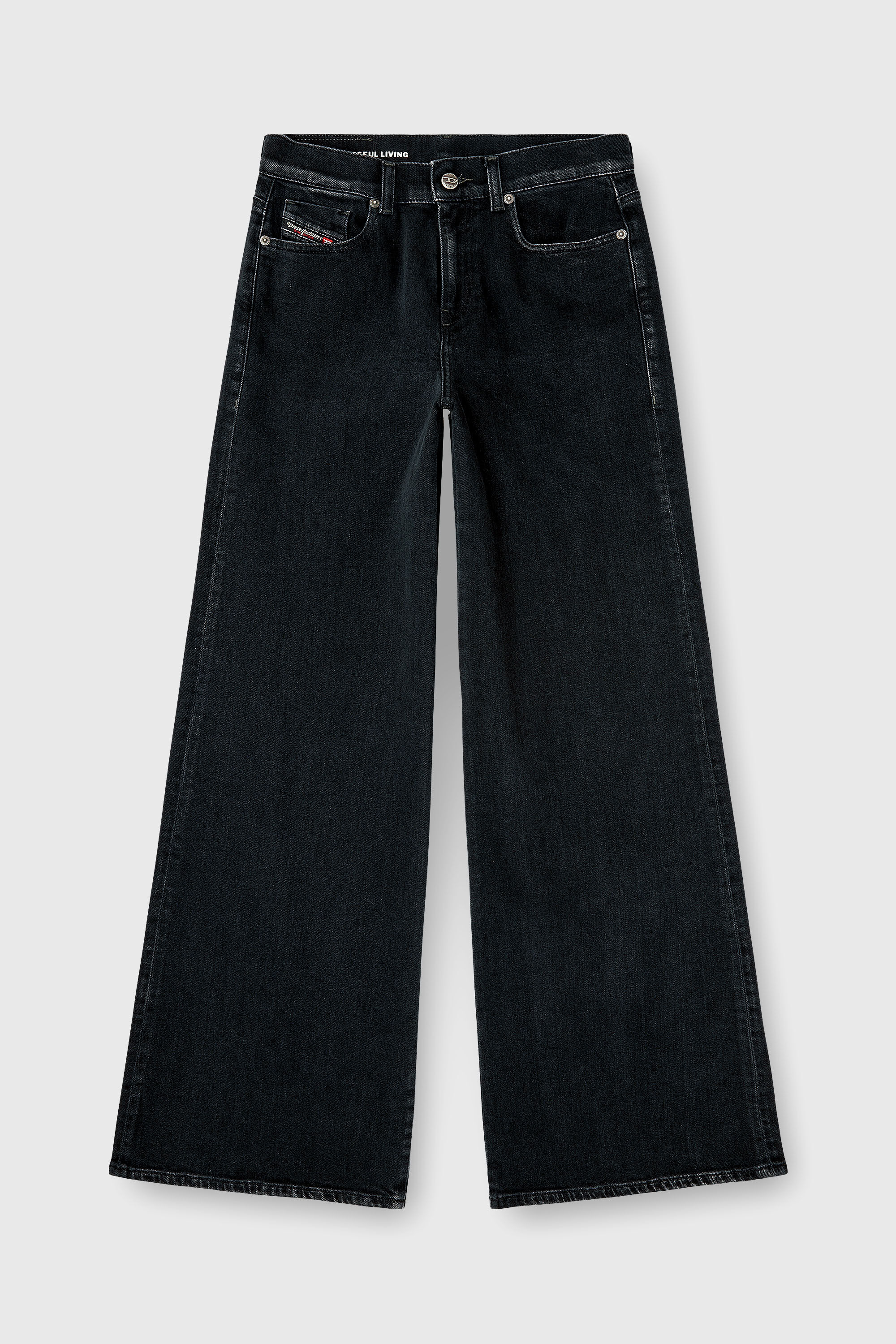 Diesel - Female's Flare Jeans 1978 D-Akemi 09N89, ブラック/ダークグレー - 6