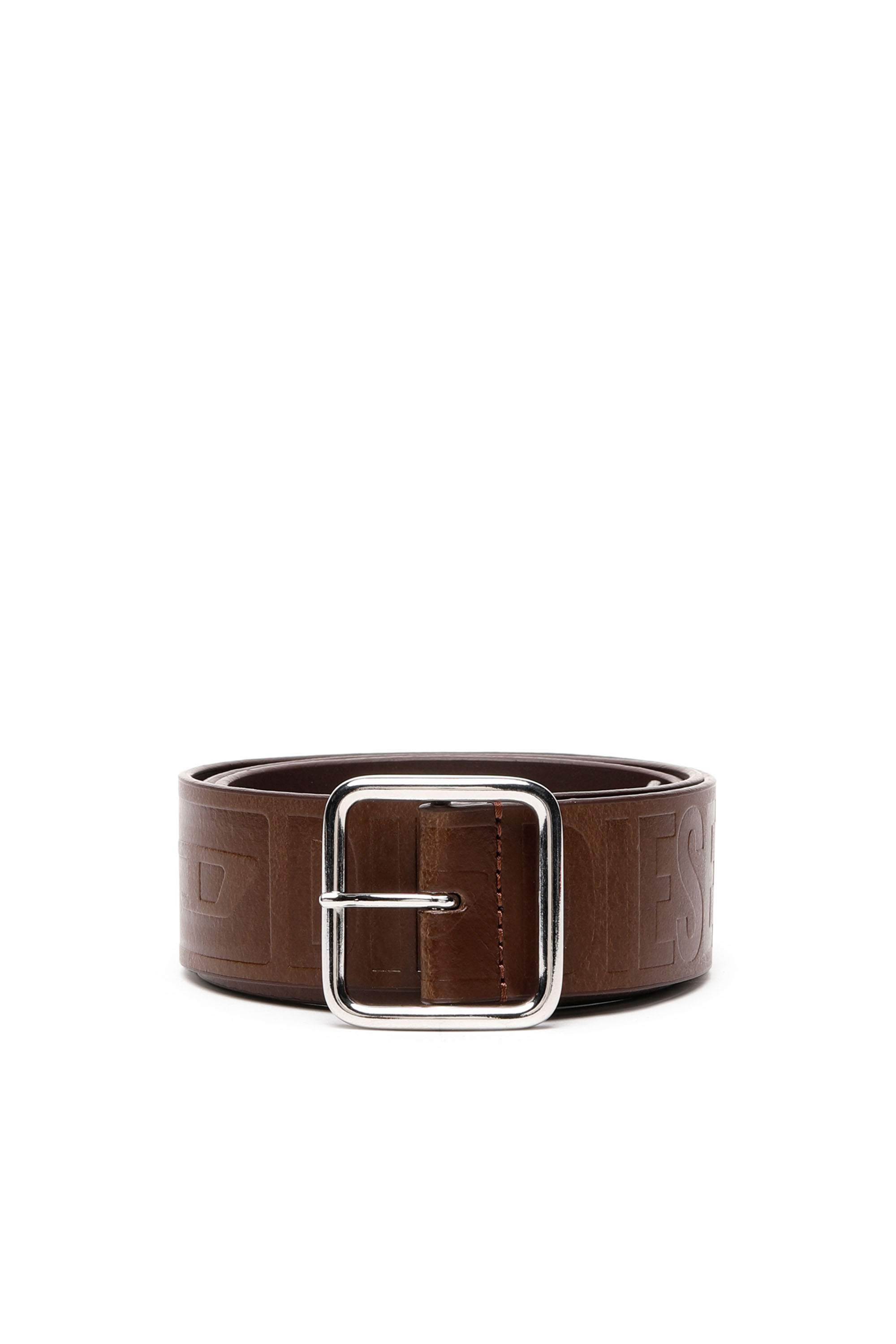 Diesel - B-ILLY II, Male's レザーベルト in Brown - 1