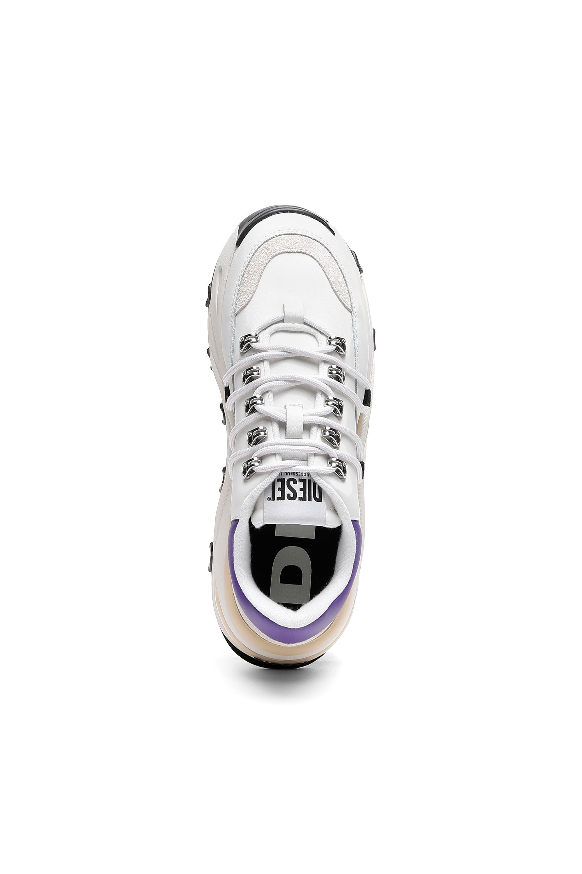 Diesel - S-HERBY TREK EVO, Female's スニーカー チャンキーソール - S-Herby Trek Evo in ホワイト/バイオレット - 6