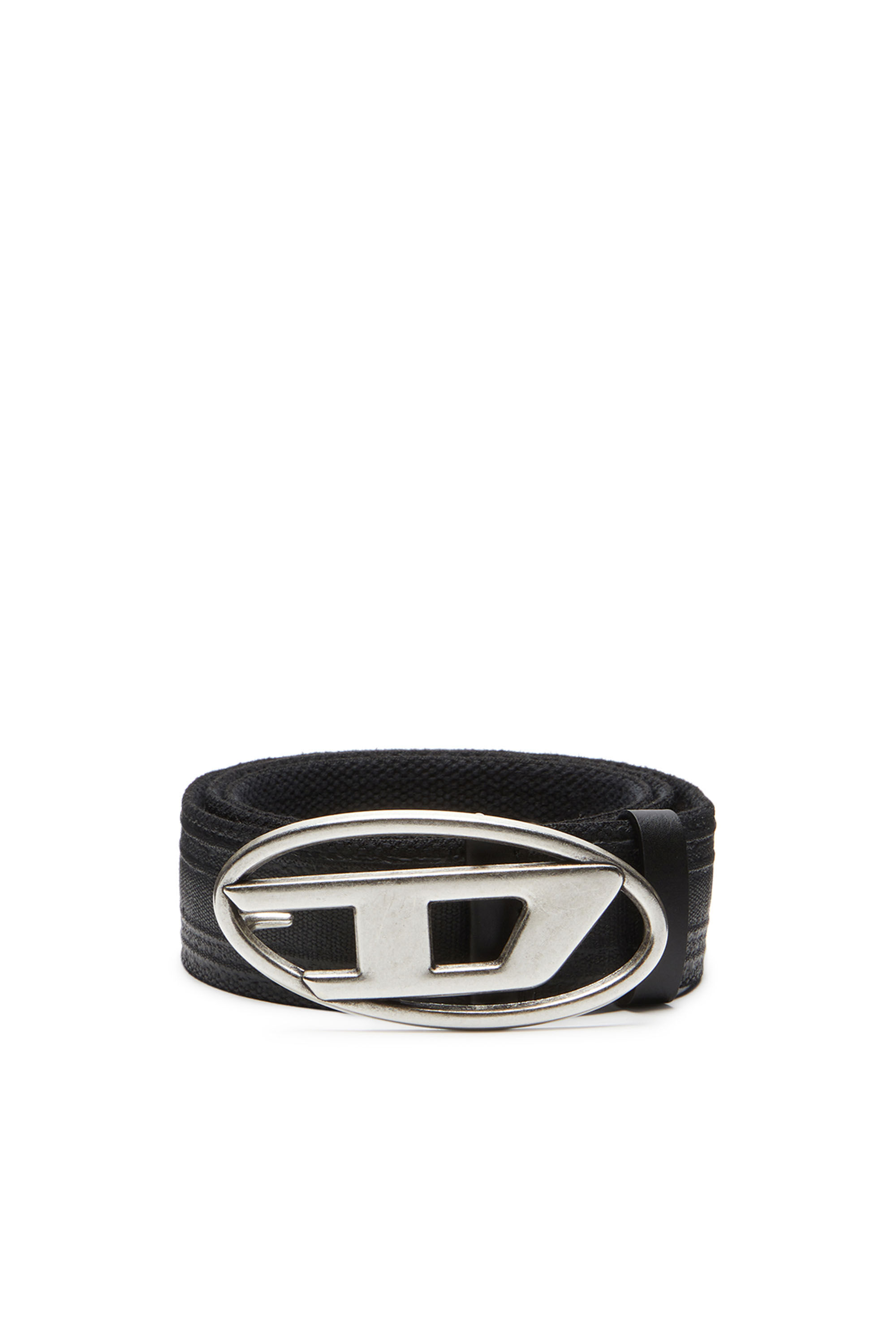 Diesel - B-1DR TAPE, Male's Tape belt in waxed cotton in ブラック - 1