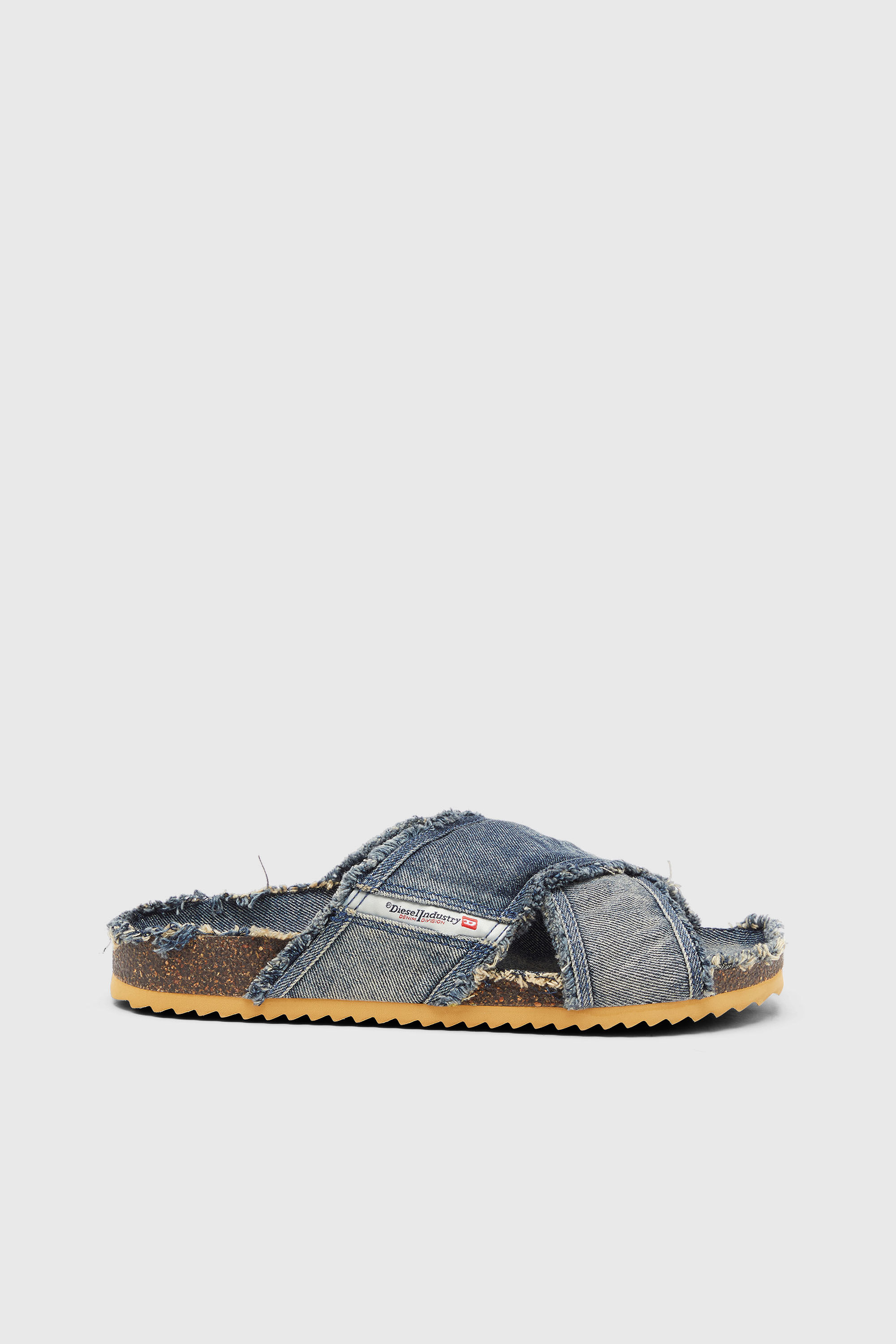 Diesel - D-WOODSTOCK CROSS, Male's フラットサンダル in ミディアムブルー - 1