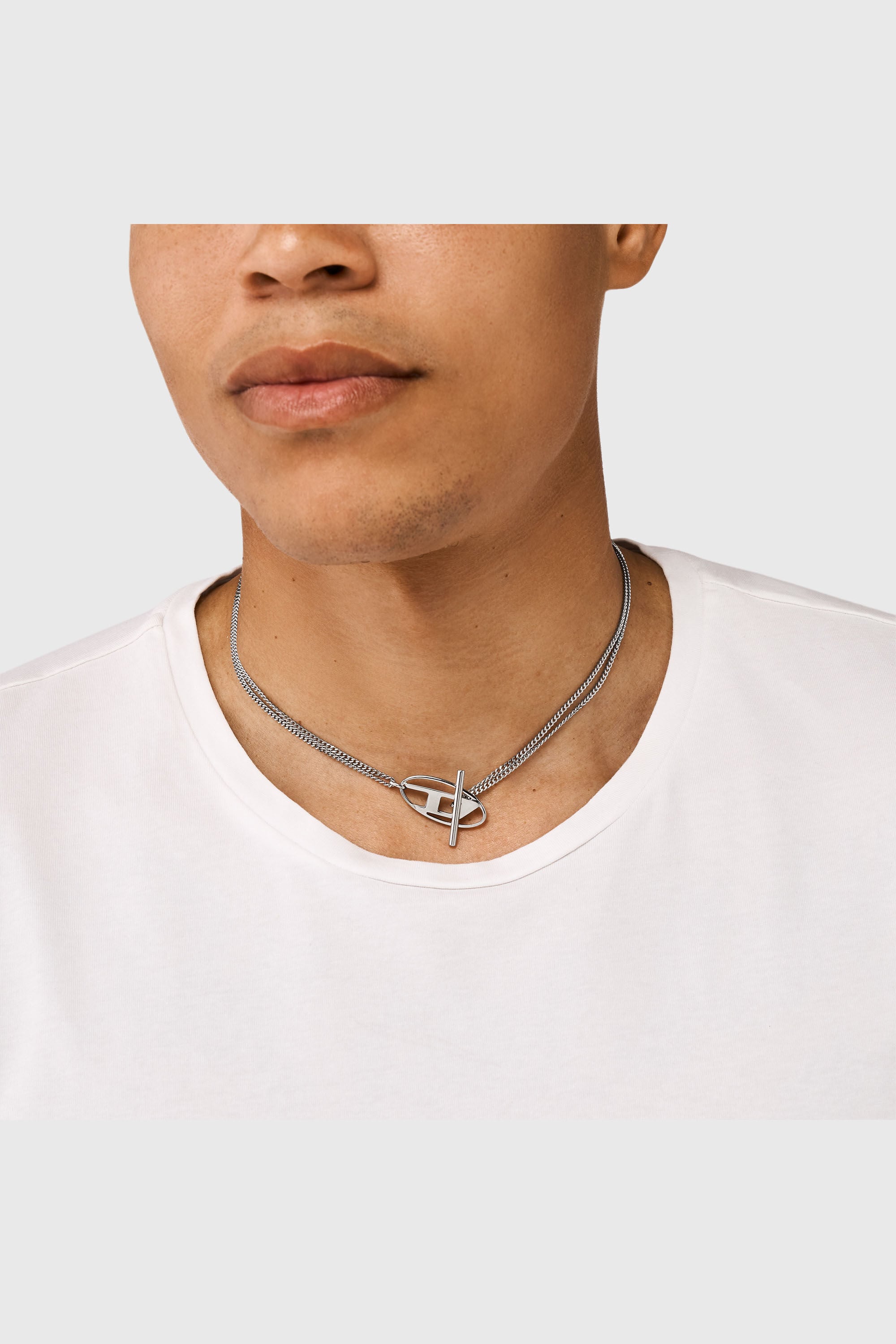 Diesel - DX1534040, Unisex's ネックレス in シルバー - 4