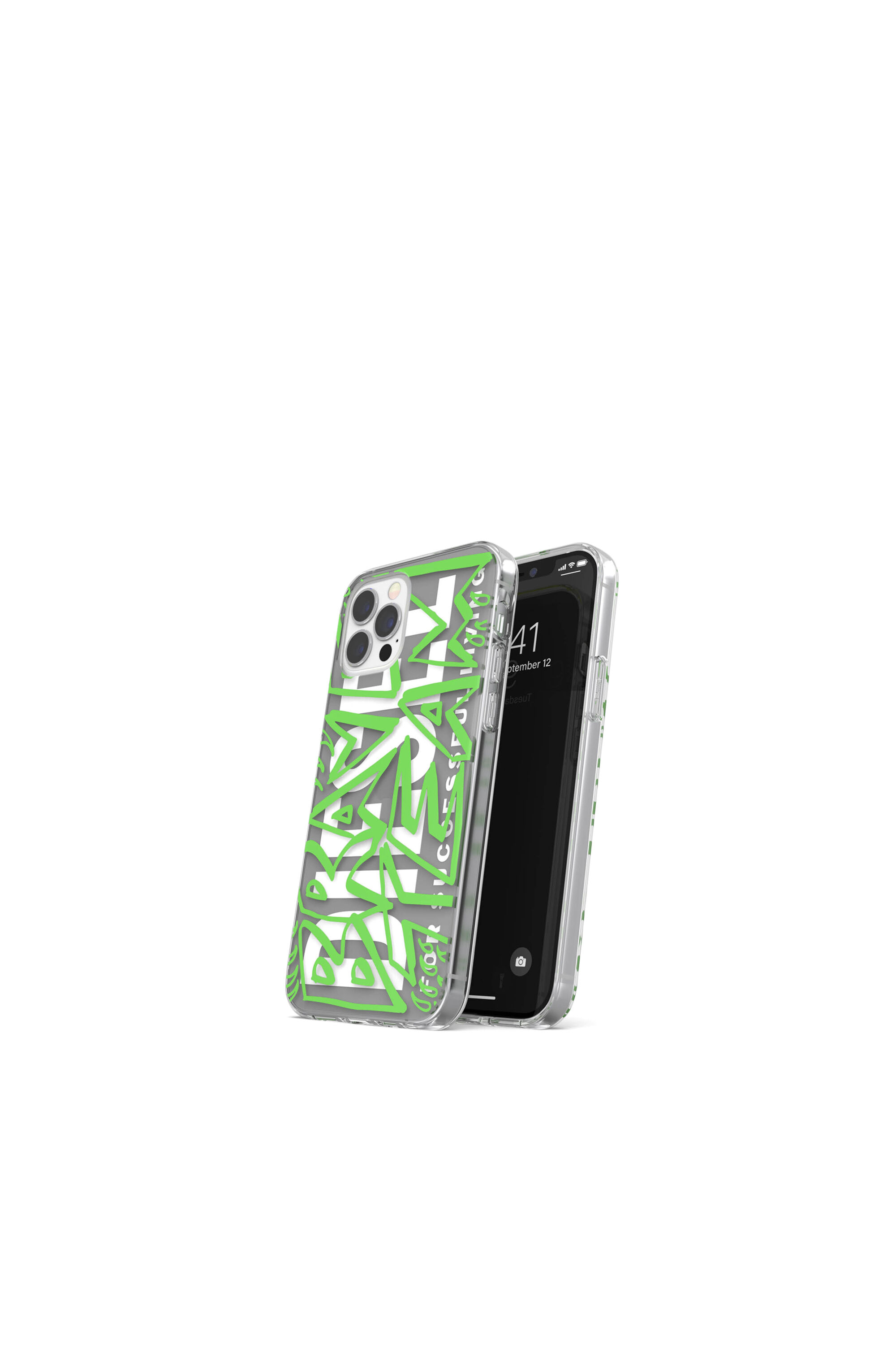 Diesel - 42570 STANDARD CASE, Unisex's Ultra-light TPU Case for iPhone 12/12 Pro in グリーン - 3
