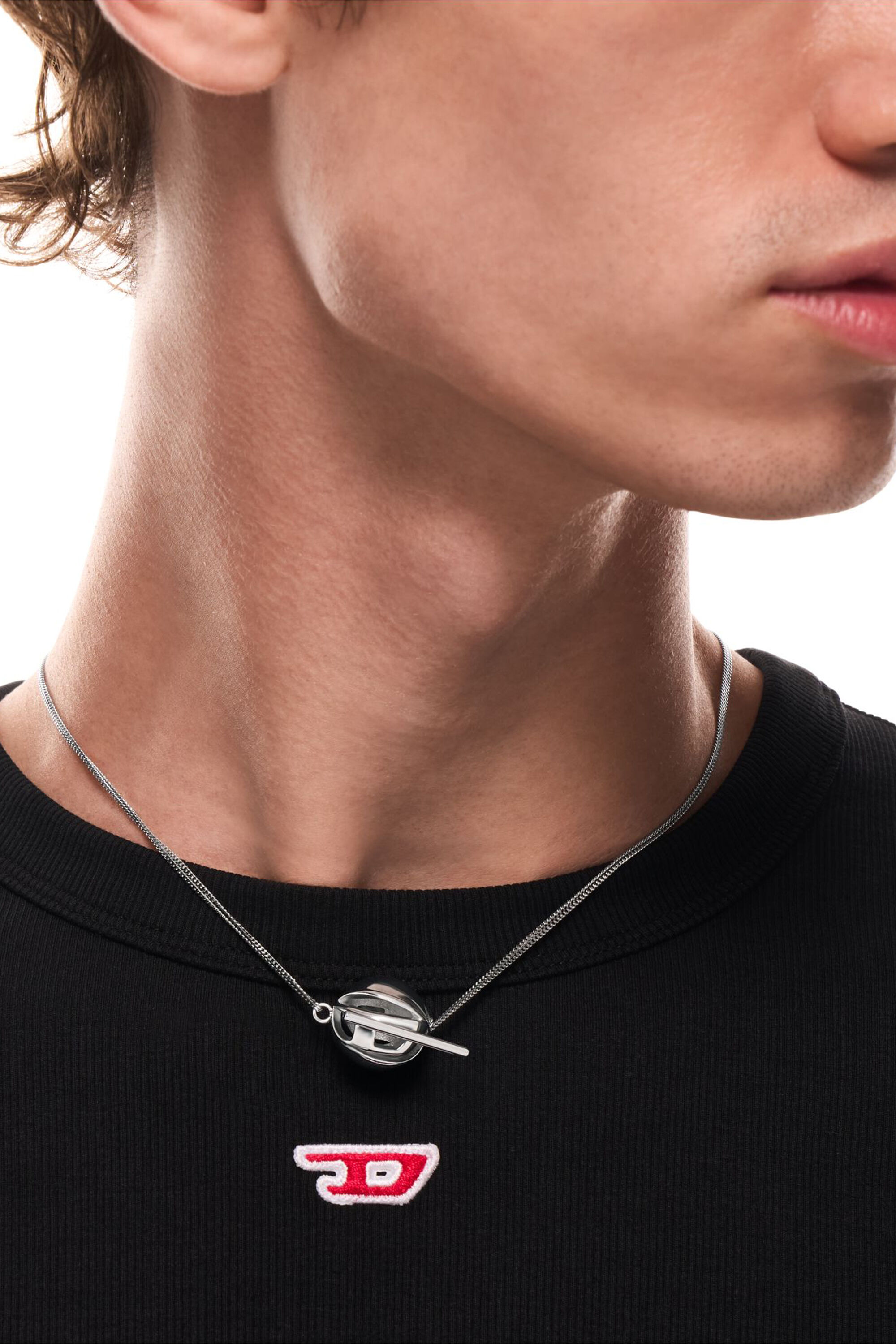 DX1716040 Stainless Steel Pendant Necklace｜シルバー｜ウィメンズ