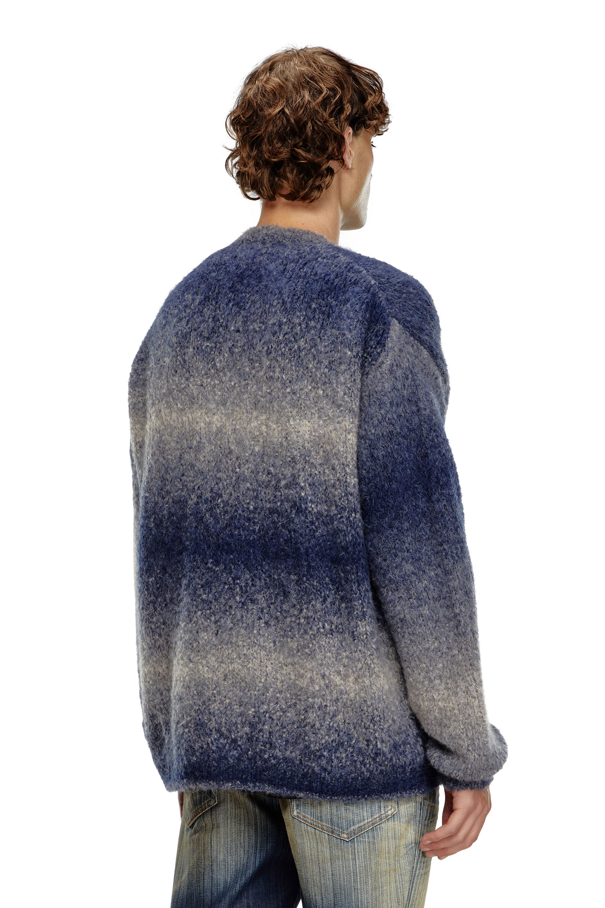 K-RAMARRO Dégradé cardigan in alpaca blend｜ブルー｜メンズ｜DIESEL