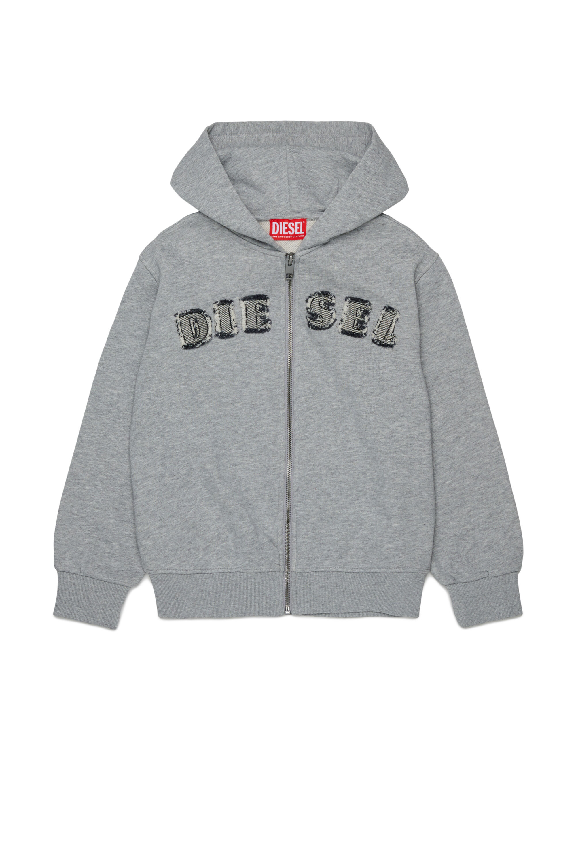 Diesel - SJEANSHOOD OVER, Male's パーカー in グレー - 1