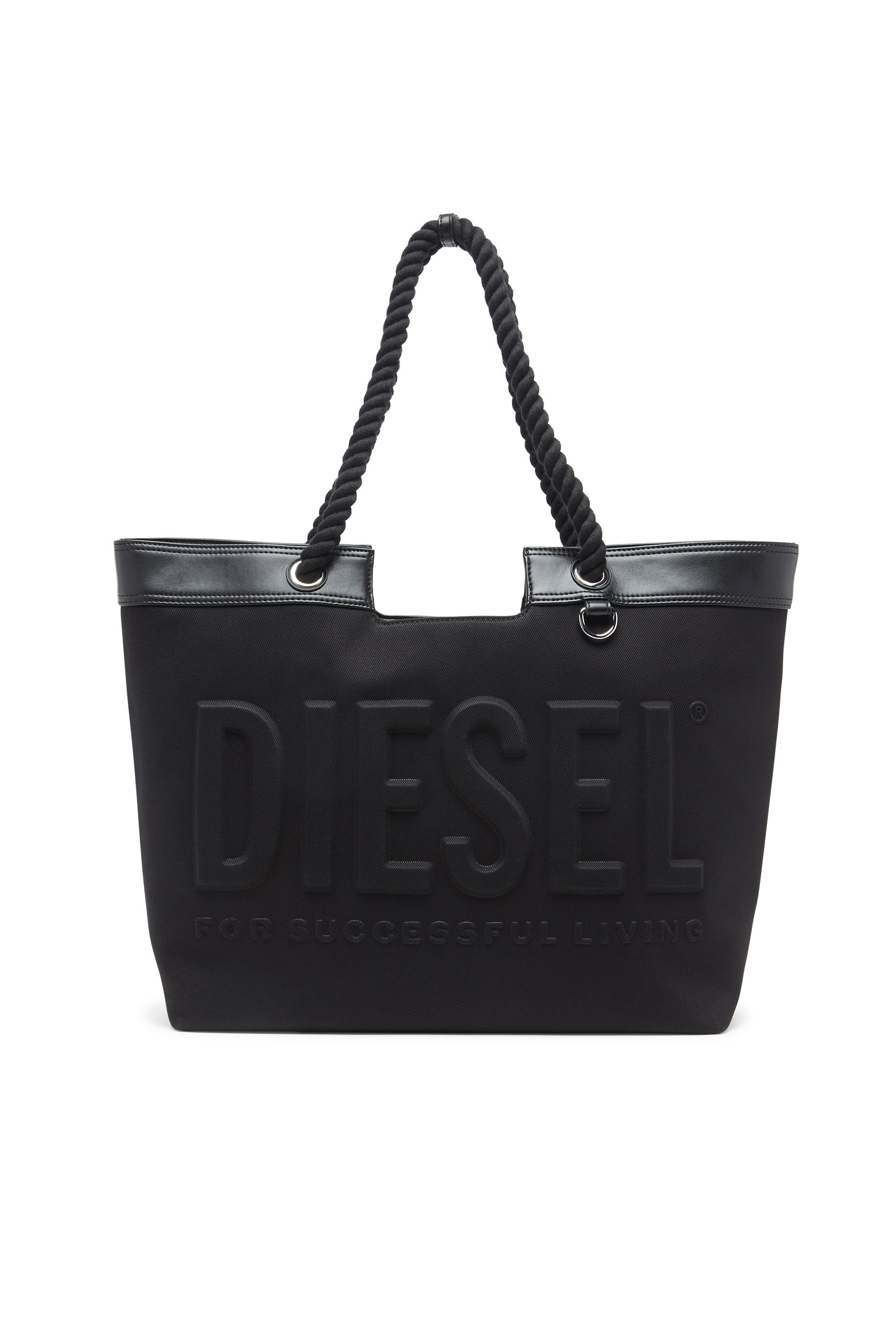 Diesel - DSL 3D SHOPPER EW, Female's Dsl 3D-Shopping bag in Cordura twill in ブラック - 1