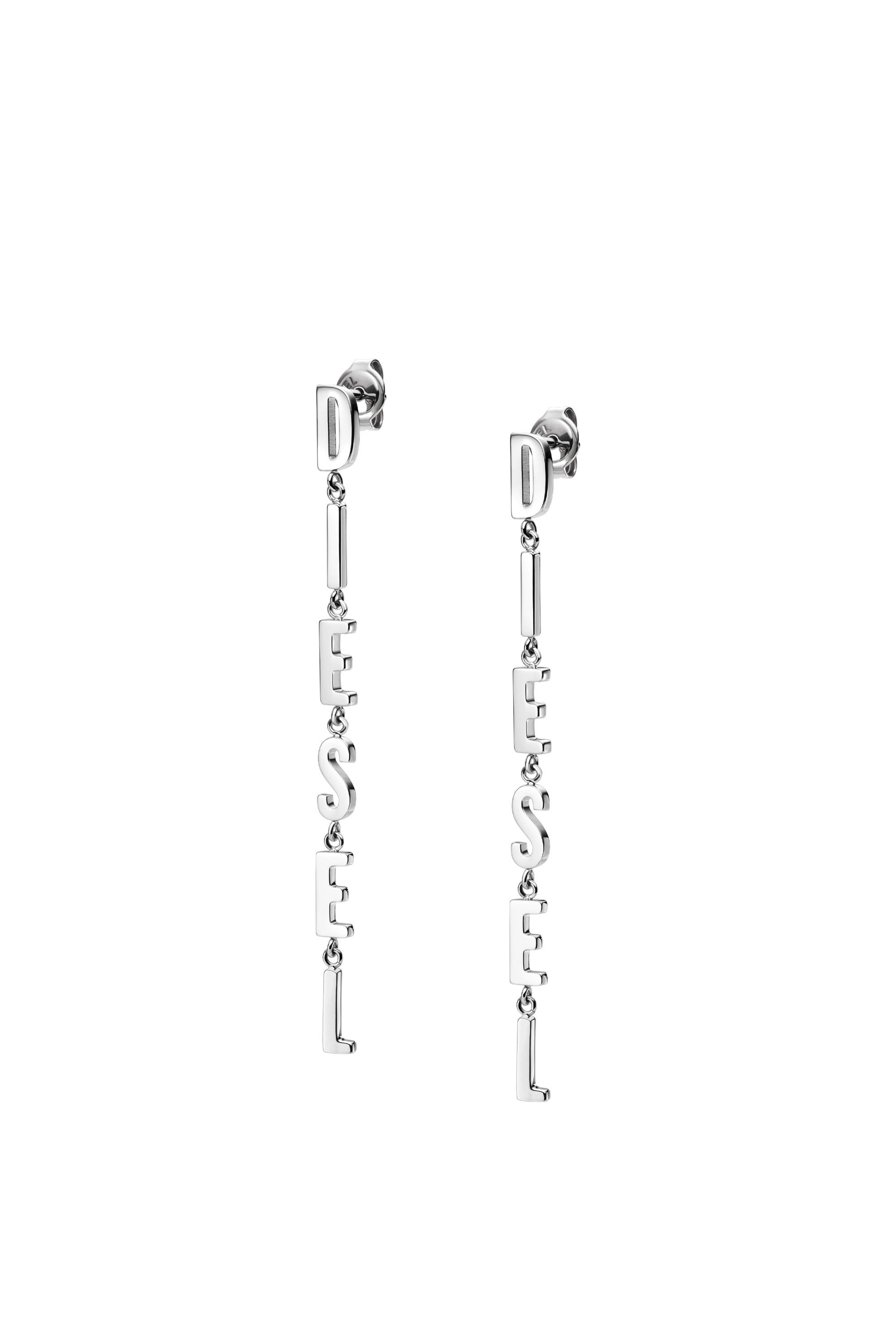 Diesel - DX1488, Unisex's Stainless steel drop earrings in シルバー - 1