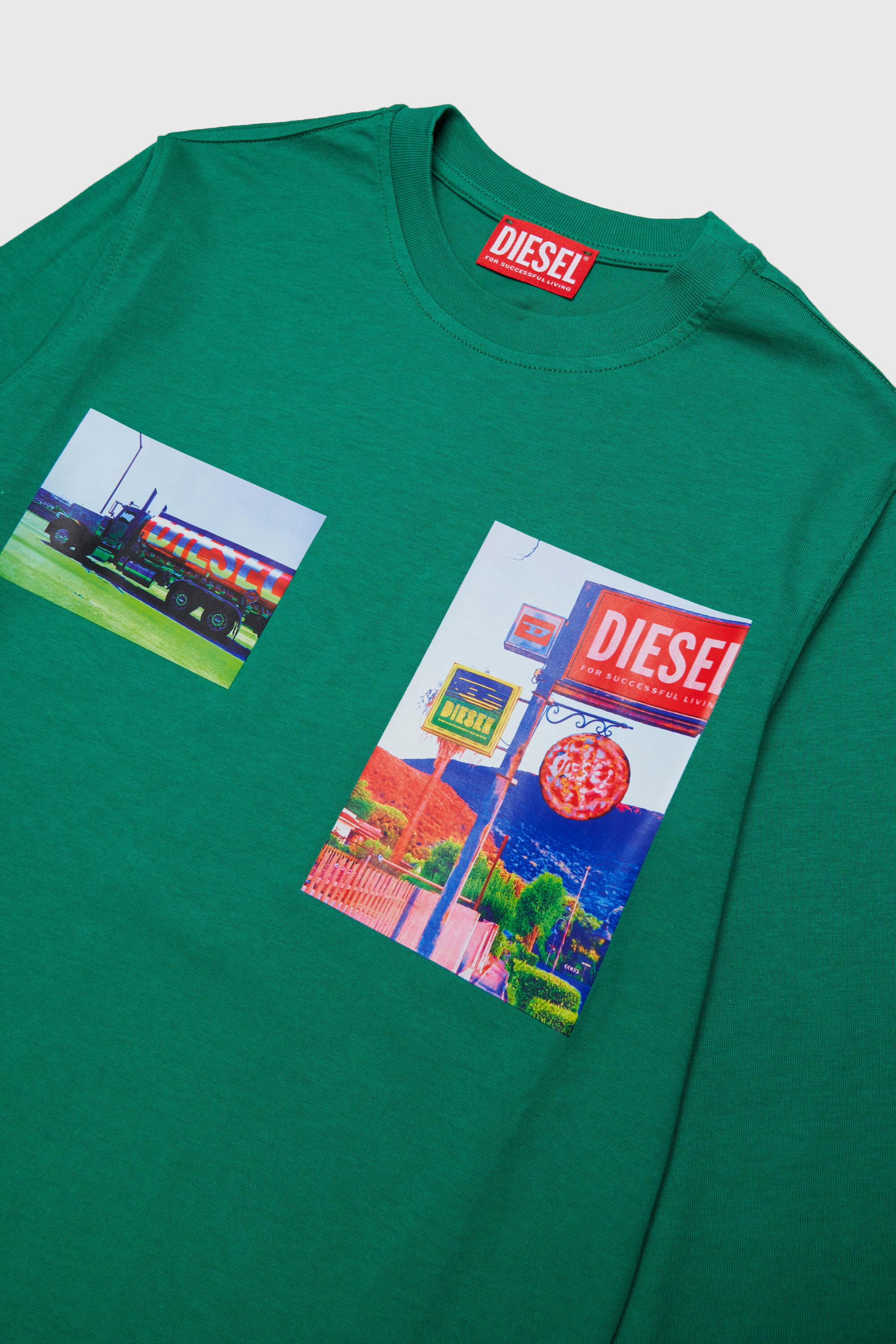 Diesel - TFORMY OVER, Male's Tシャツ in グリーン - 3
