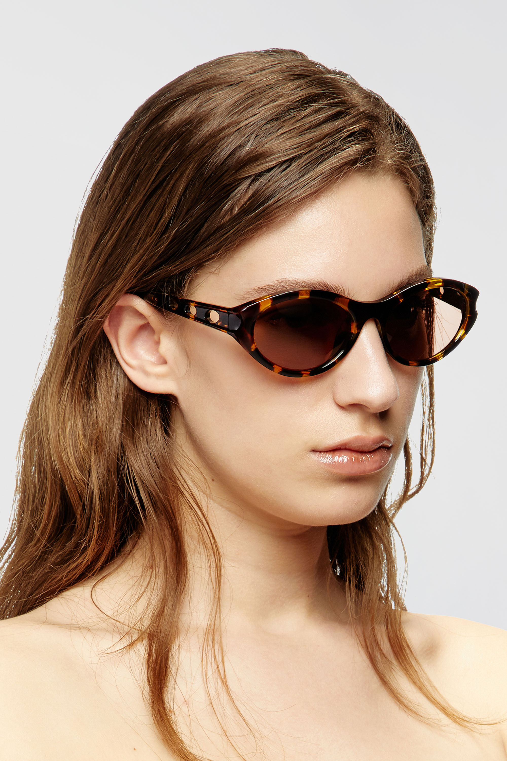 Diesel - 0DL3005U, Unisex's Oval sunglasses in ブラウン - 4