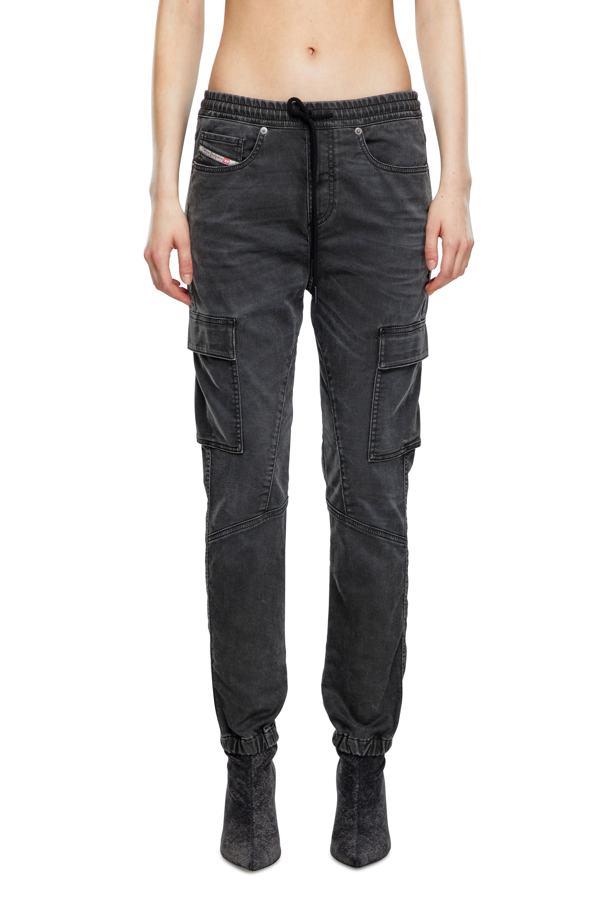 Diesel - Female's Regular 2051 D-Ursy Joggjeans® 09J75, ブラック/ダークグレー - 3