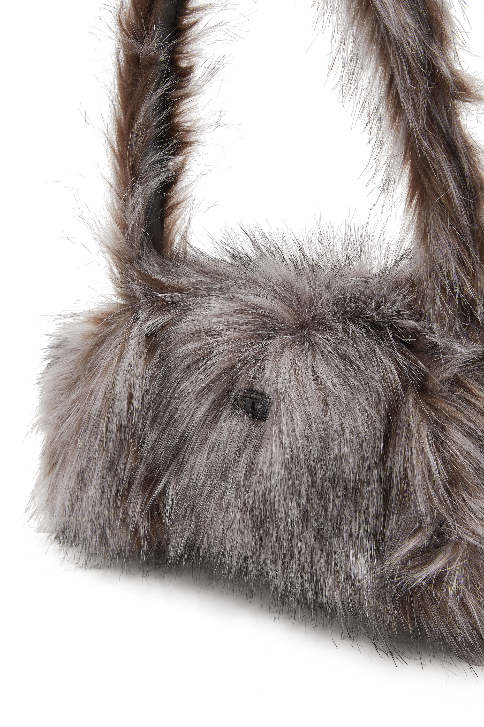 Diesel - PLAY CROSSBODY, Female's Play-Fluffy crossbody bag in グレー - 5