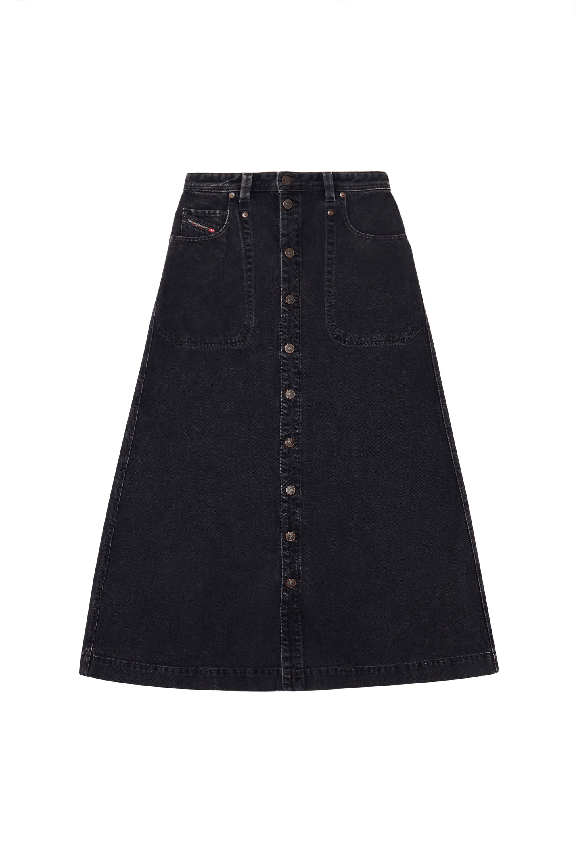 DIESEL☆DE-ALBUS A-LINE SKIRT デニムスカート♪【送料込】 DIESEL DE-ALBUS A-LINE SKIRT | デニムスカート ブルー