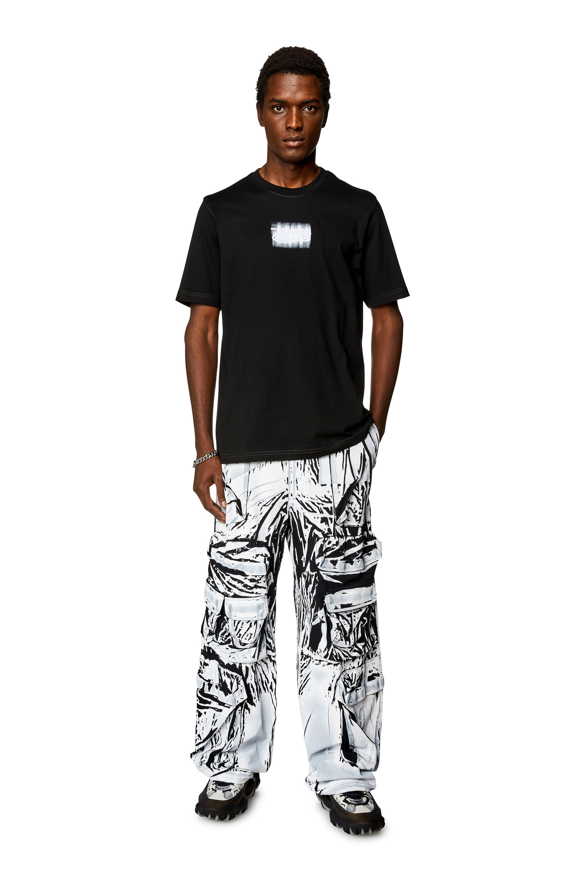 T-JUST-N4 Tシャツ｜ブラック｜メンズ｜DIESEL