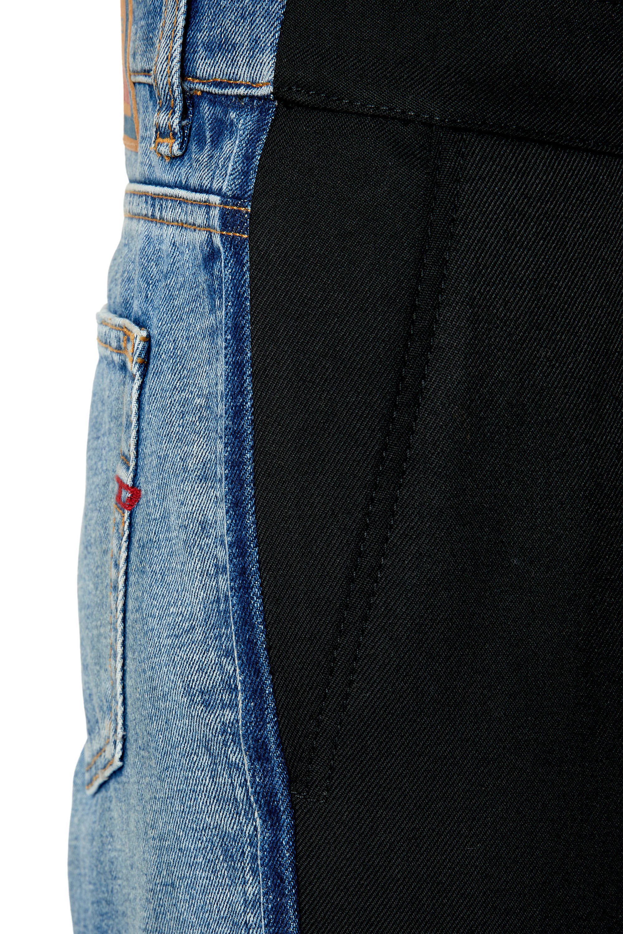 DIESEL - DIESEL ワイドデニムパンツ サイドライン 異素材切替え