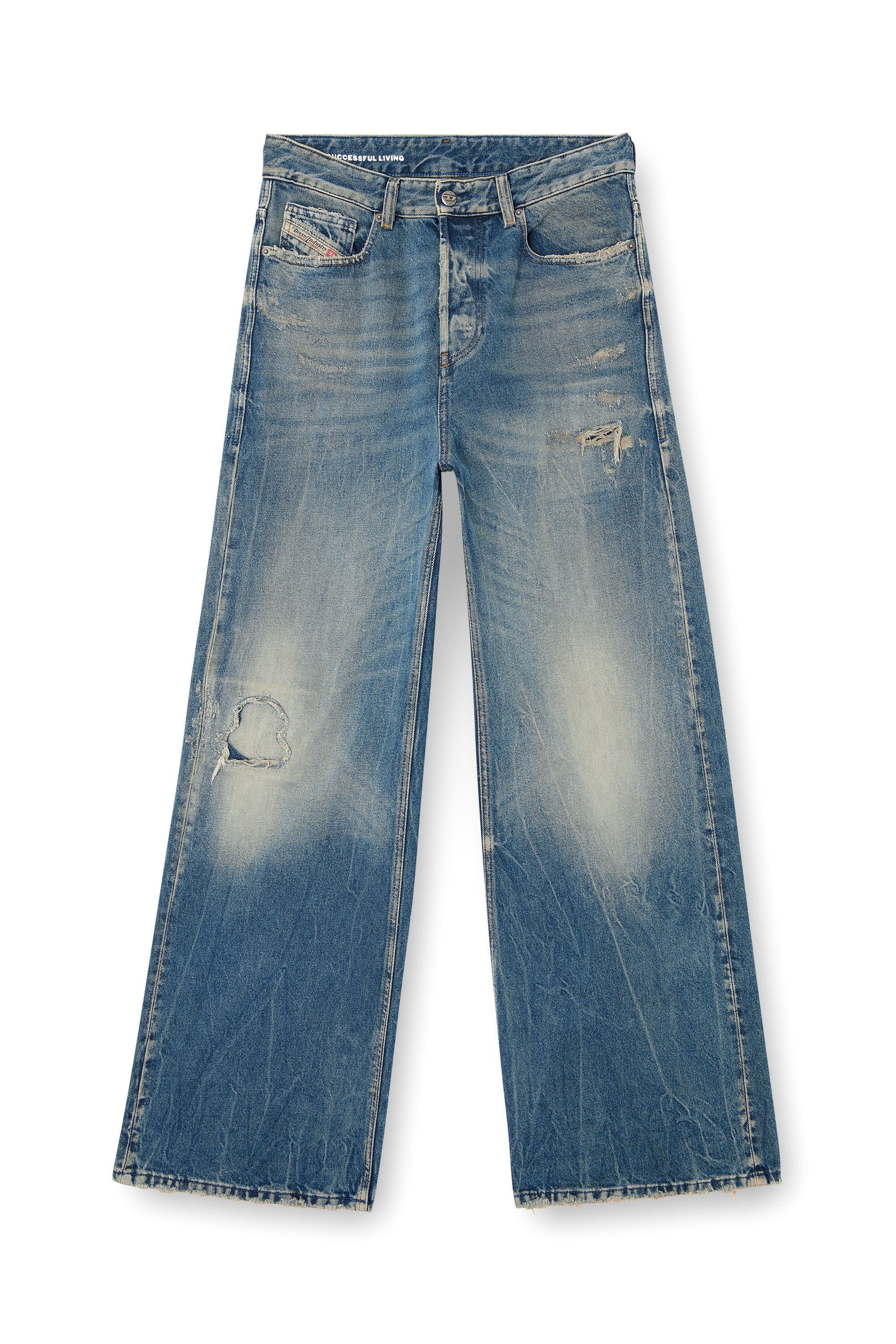 Diesel - Female's Relaxed Jeans 1996 D-Sire 09M28, ミディアムブルー - 2