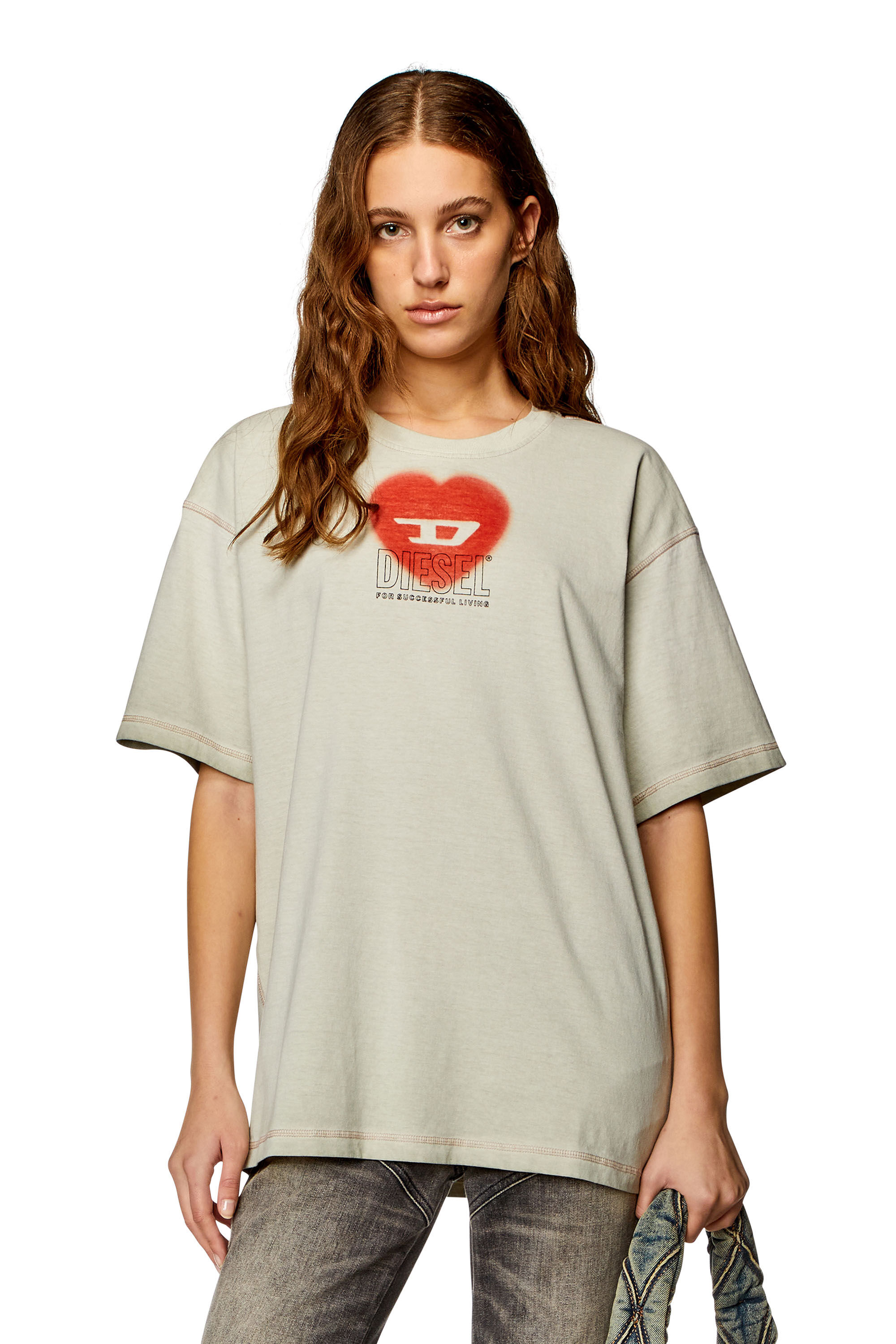 T-BUXT-N4 Tシャツ｜ベージュ｜ウィメンズ｜DIESEL