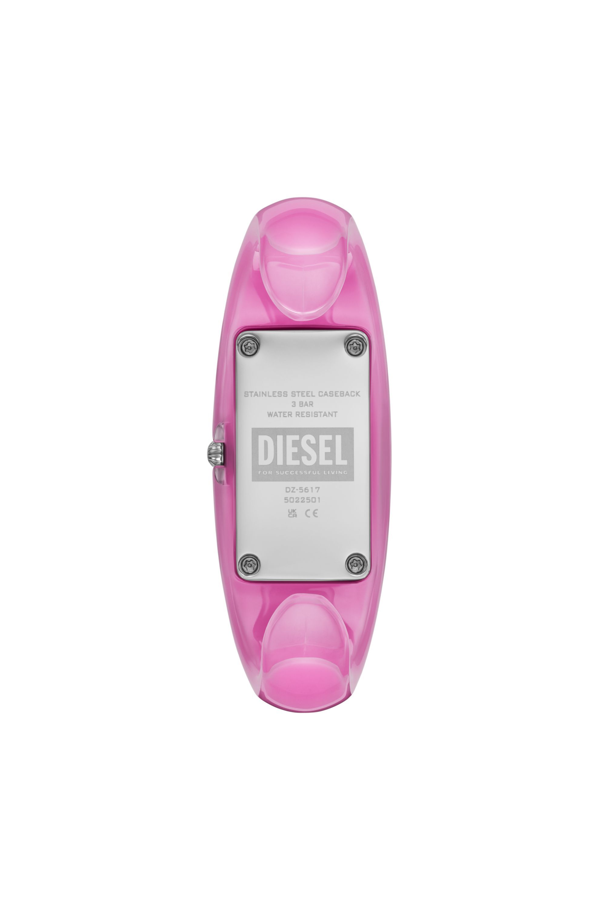 Diesel - DZ5617 WATCH, Female's Diesel Wonder-D Two-Hand Pink Nylon Resin Watch in ピンク / ホワイト - 2