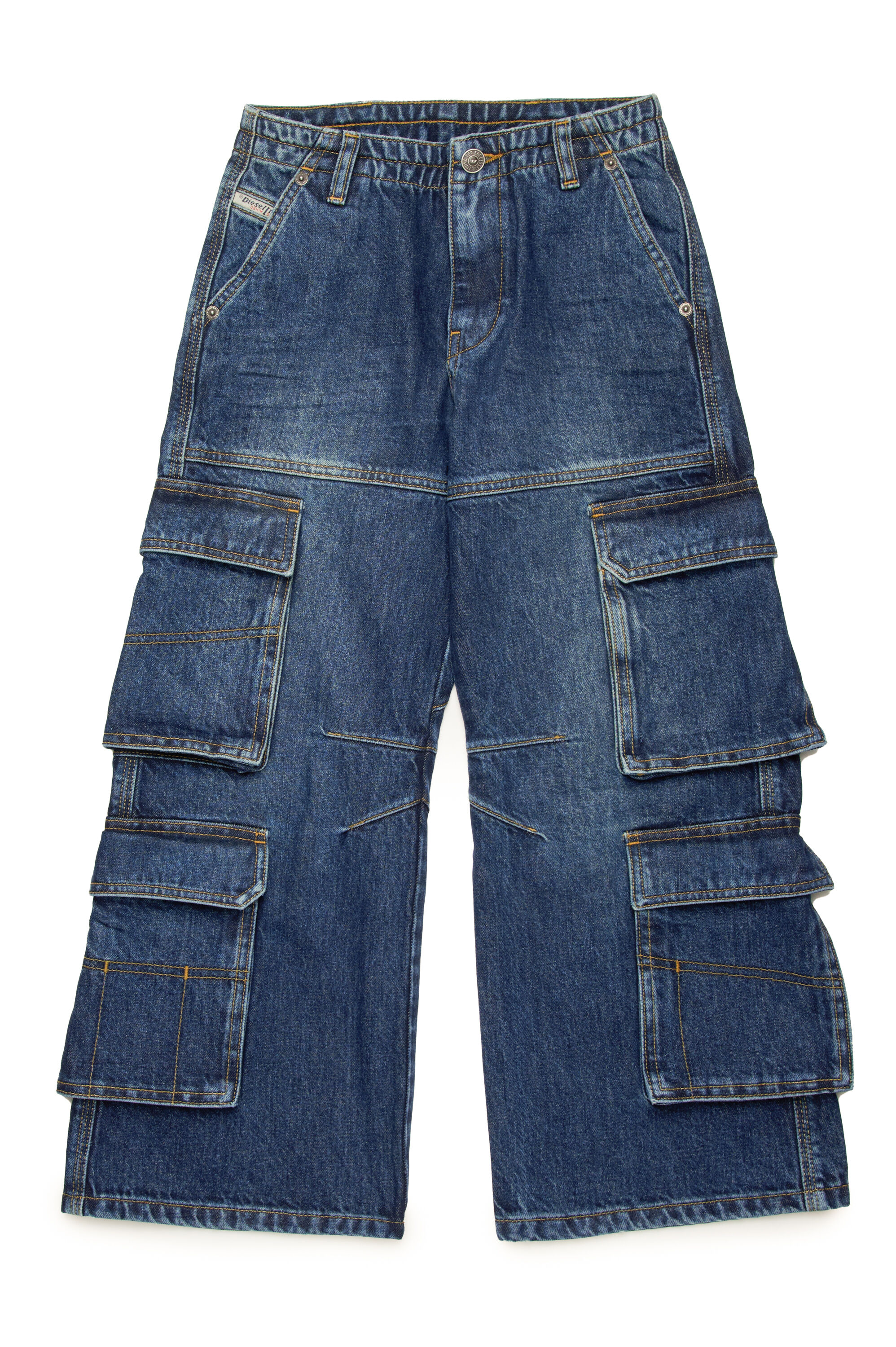 D-SIRE-CARGO-J Loose Jeans - D-Sire｜ブルー｜ガールズ｜DIESEL