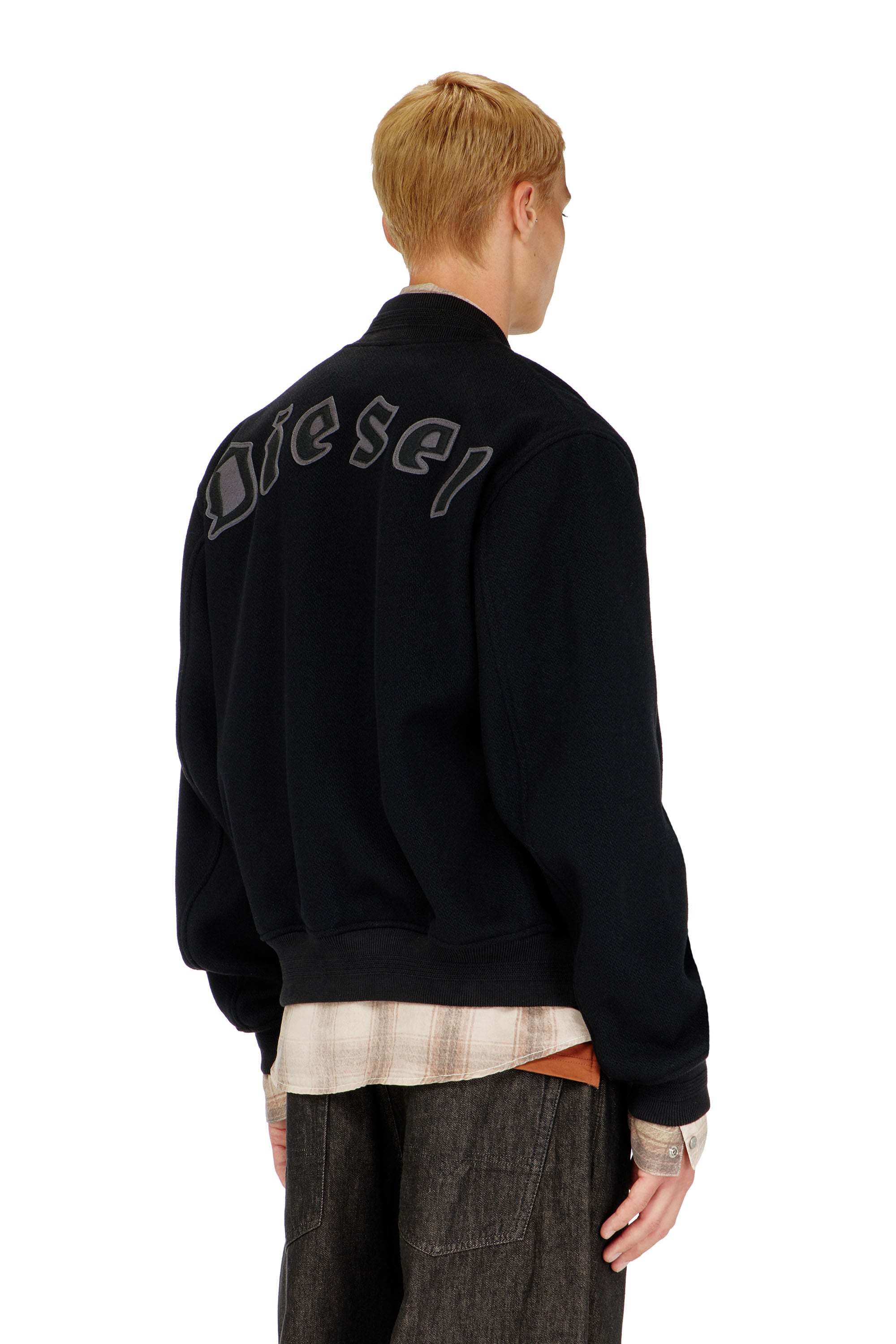 Diesel - J-ARRY-WRD, Male's ボンバージャケット in ブラック - 5