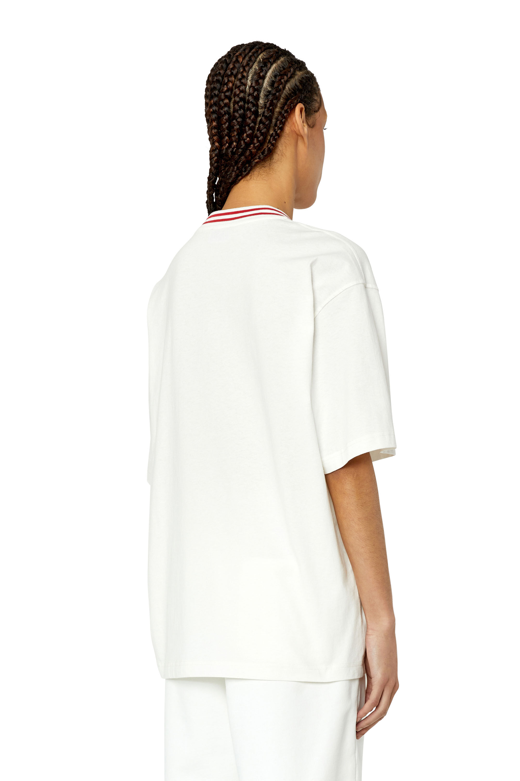 Diesel - T-WASH-G6, Female's 半袖 Tシャツ ロゴ in ホワイト - 4
