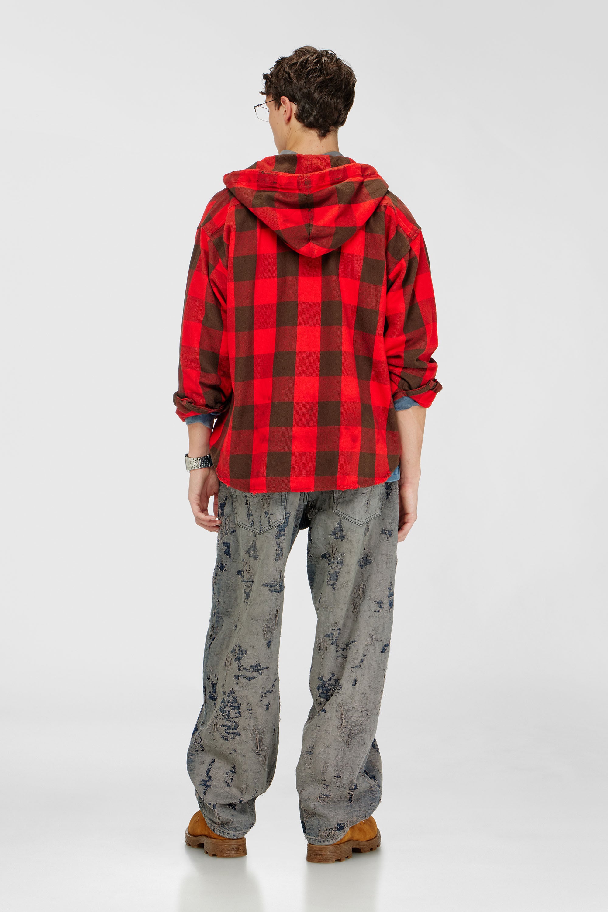 Diesel - Unisex's Relaxed Jeans 1997 D-Enim-M 007EW, ダークブルー - 3