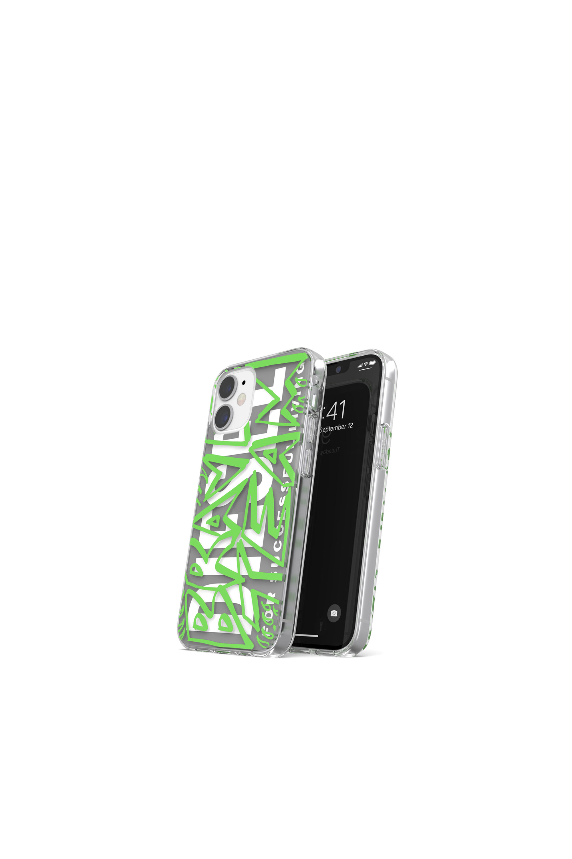 Diesel - 42569 STANDARD CASE, Unisex's Ultra-light TPU Case for iPhone 12 Mini in グリーン - 3
