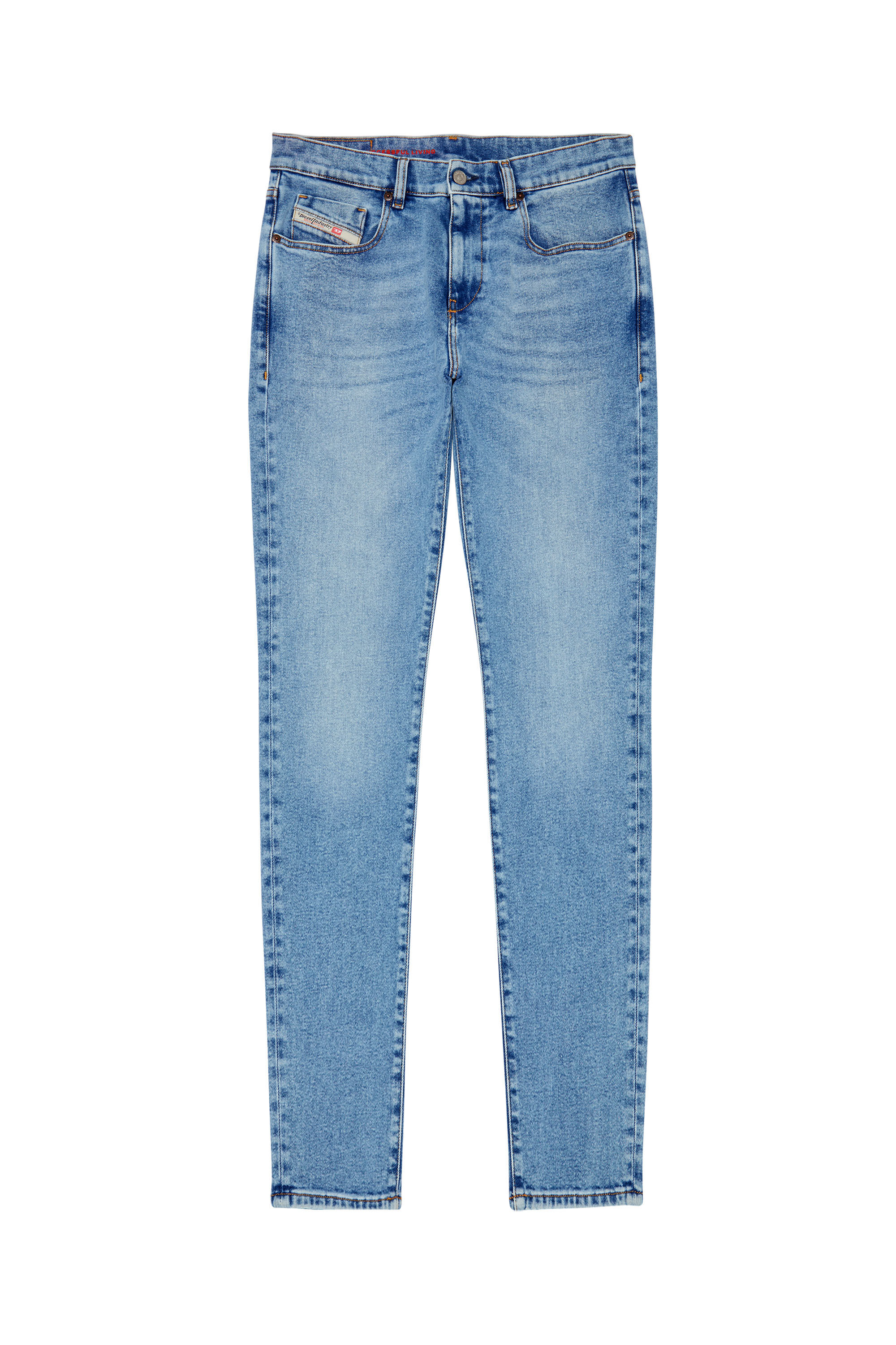 Diesel - Slim Jeans 2019 D-Strukt 09B92, Male's スリム Jeans - 2019 D-Strukt in ミディアムブルー - 2