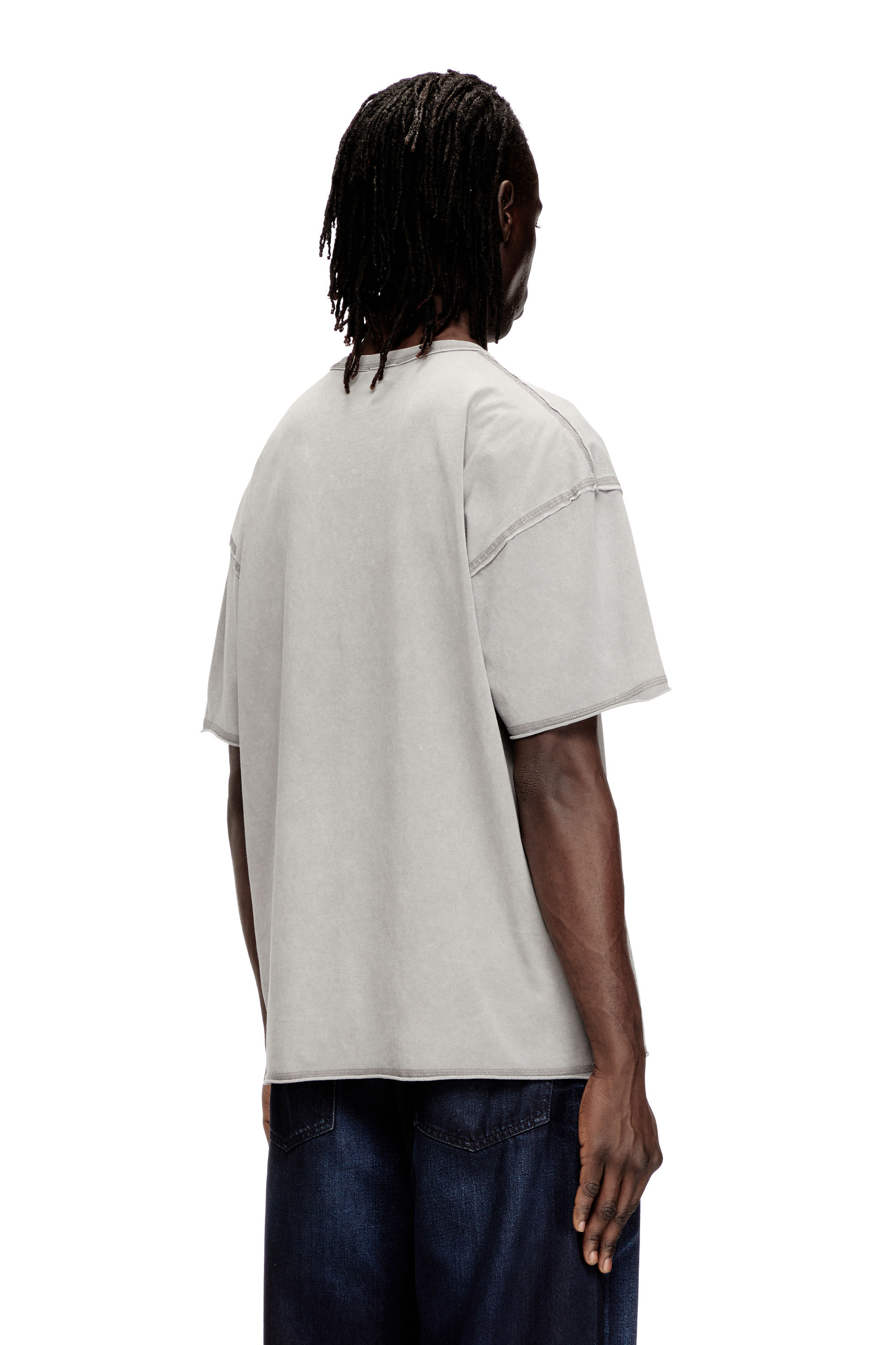 Diesel - T-RAWBOXT, Male's Tシャツ in グレー - 4