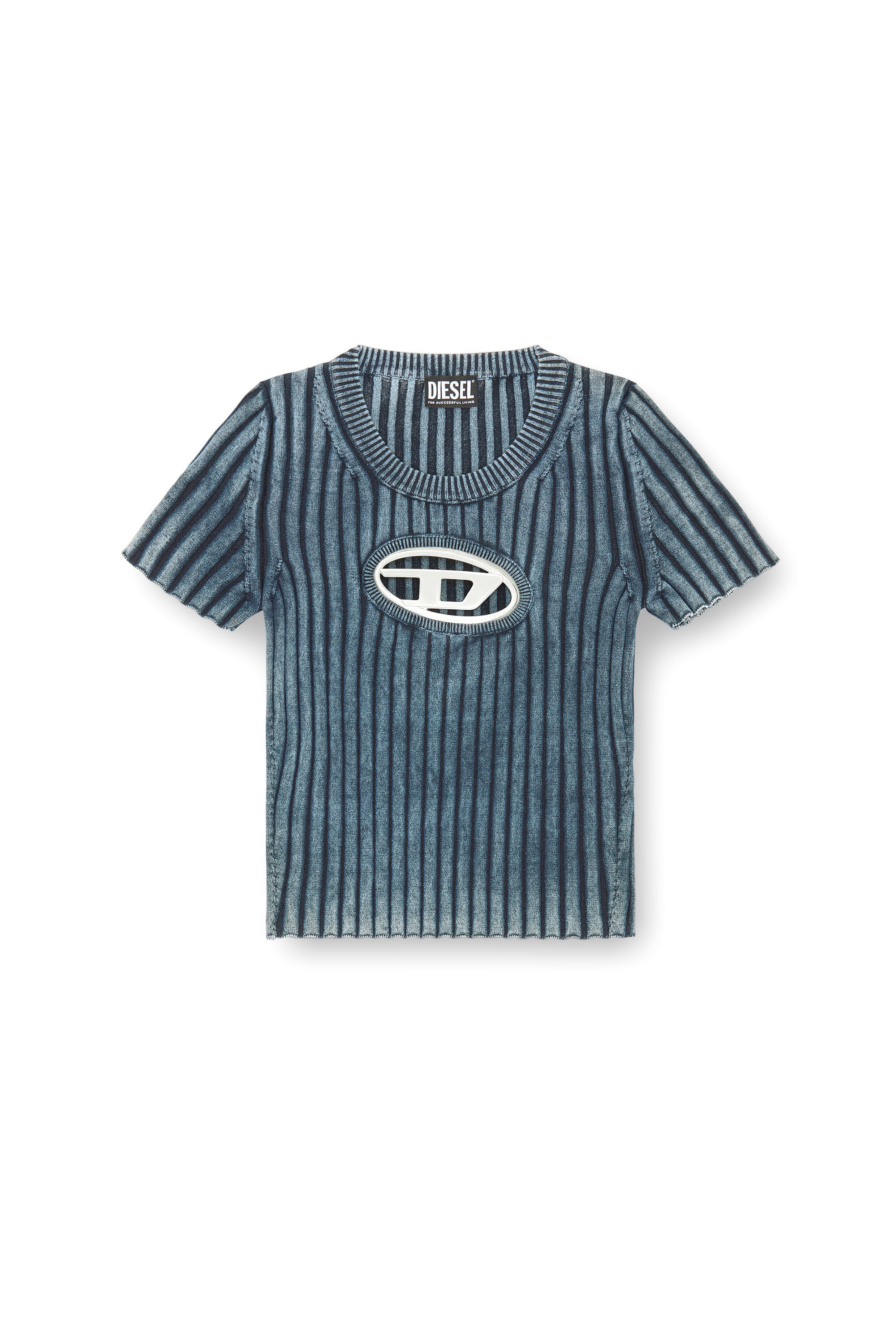 Diesel - M-ANAHEIM, Female's 半袖 トップス ロゴ in ブルー - 2