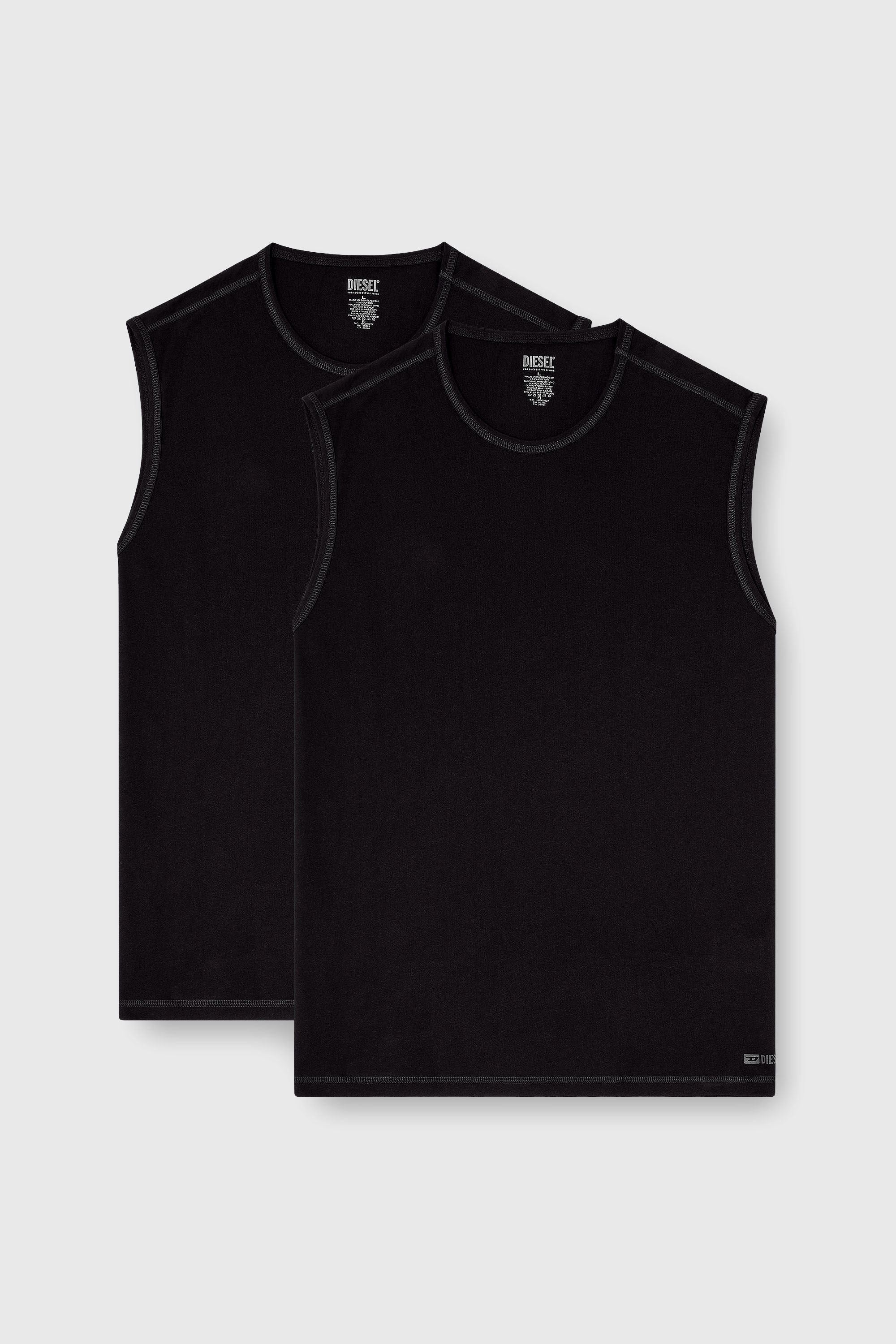 Diesel - TOM-UTLT-2PACK, Male's タンクトップ 2枚パック in ブラック - 2