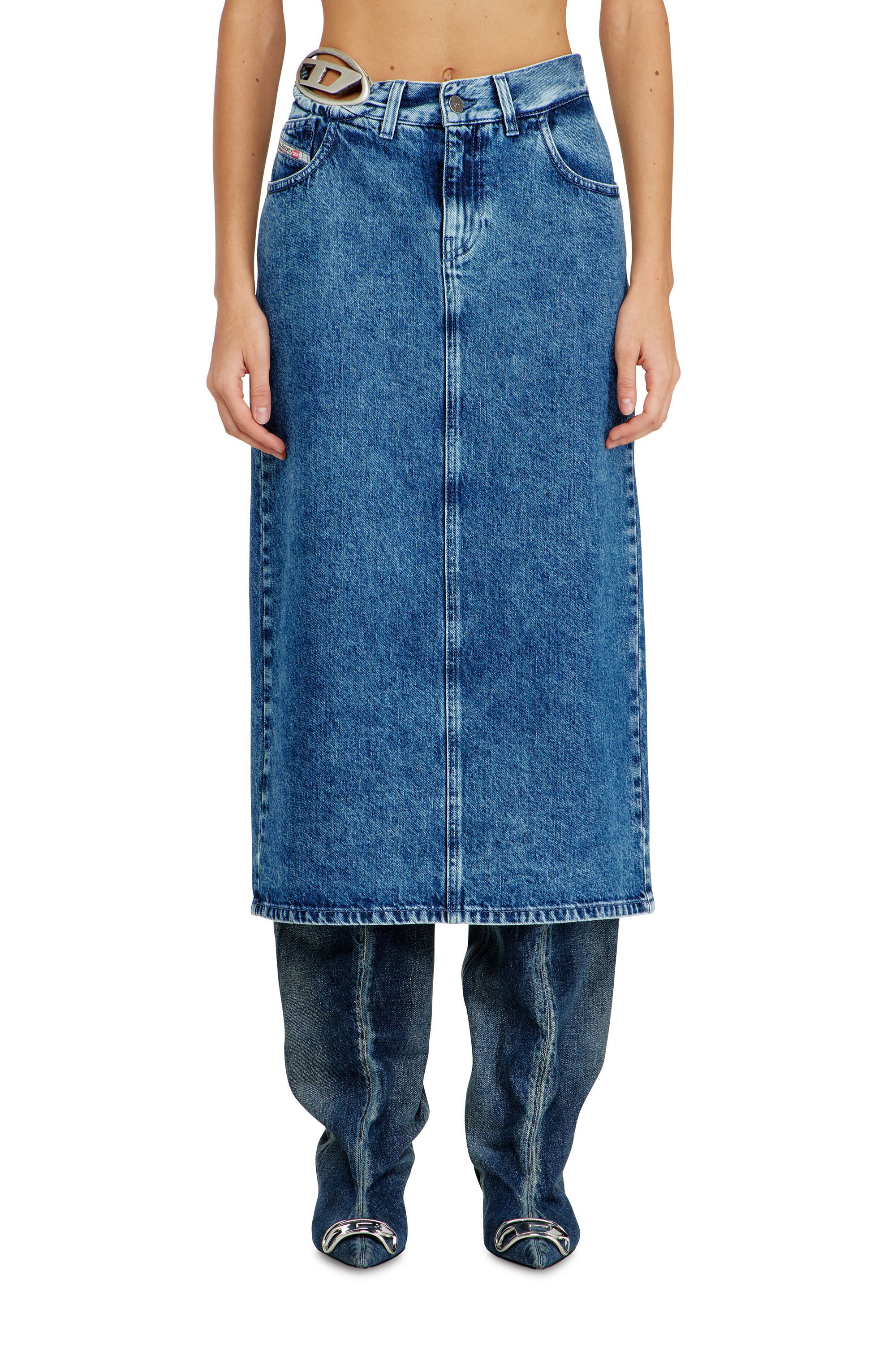 Diesel - DE-SKYE-S1, Female's デニムスカート in null - 3