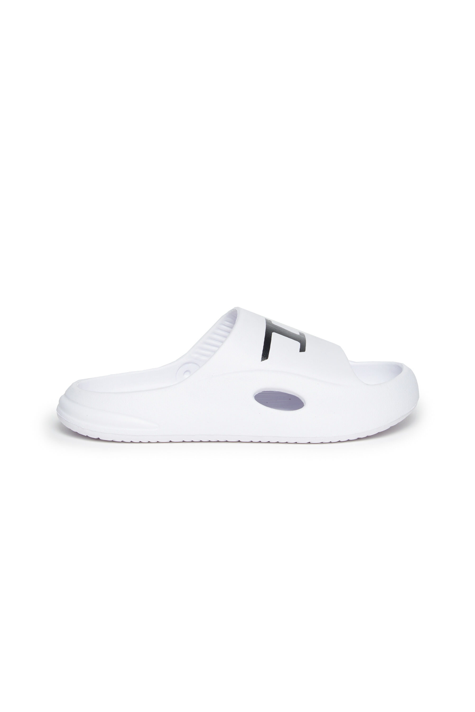 SA-CHUNCKY D Slide sandals with D logo print｜ホワイト