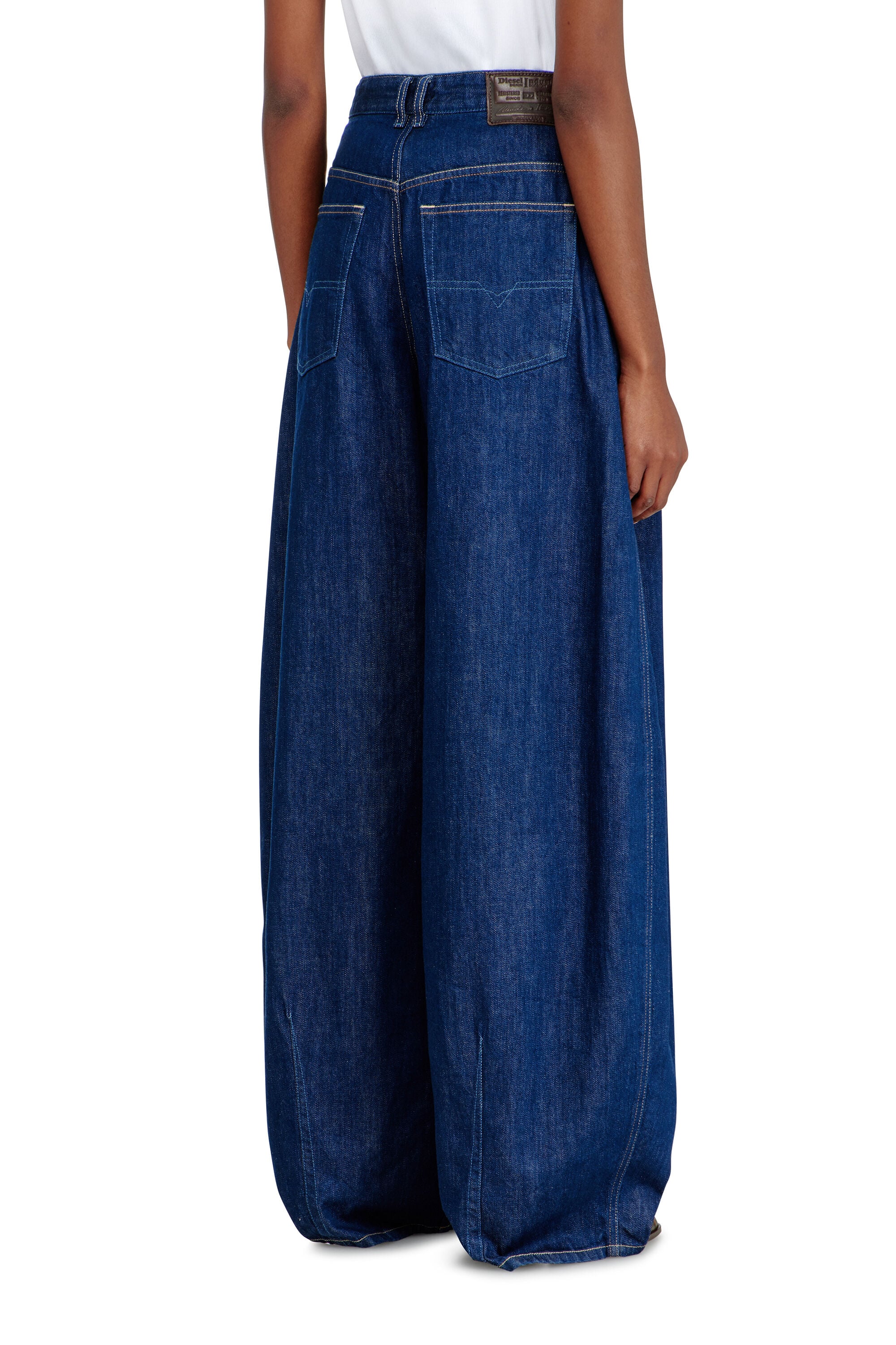 Diesel - Female's Relaxed Jeans 1987 D-Khelz 09Q09, ダークブルー - 5