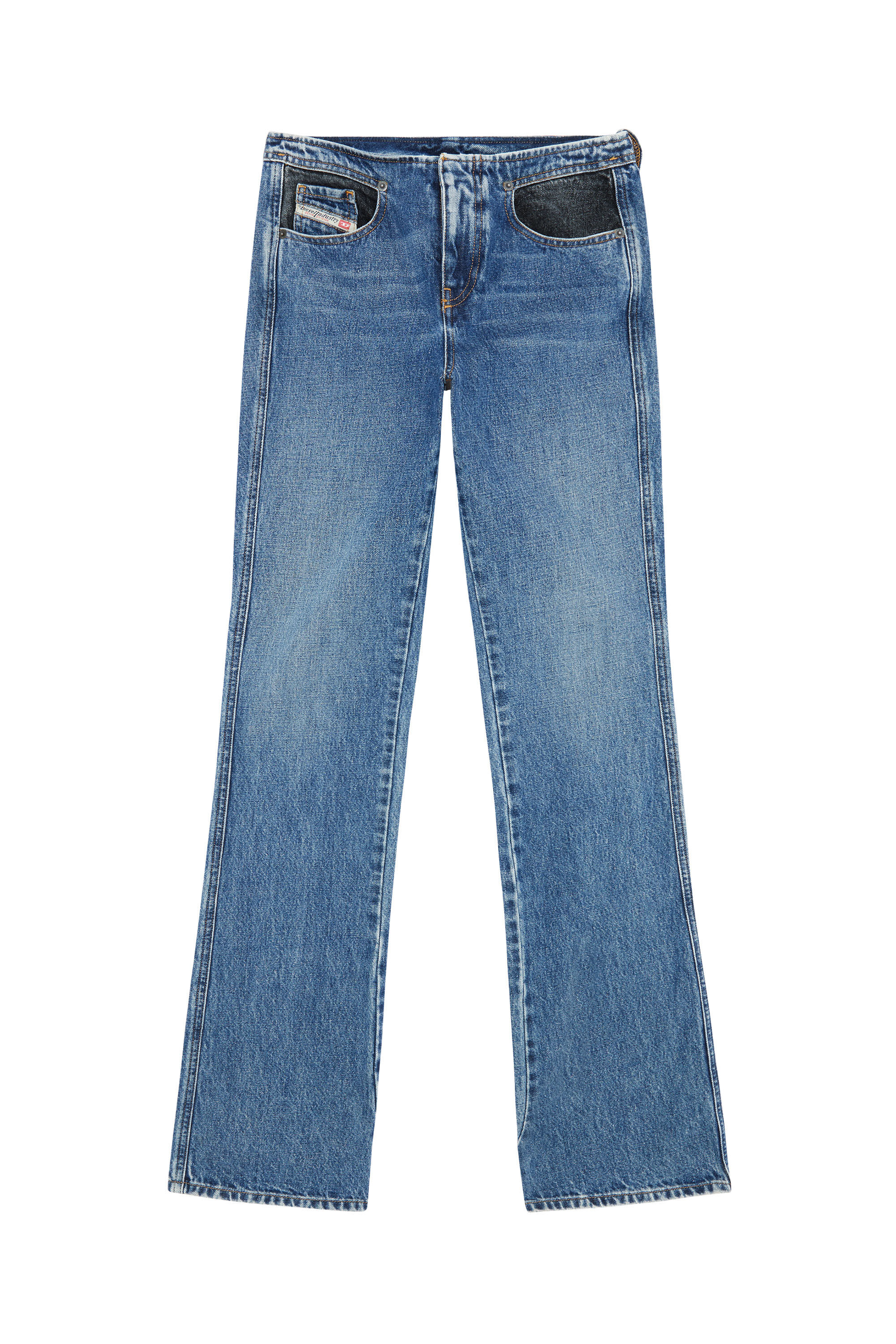 Diesel - Bootcut and Flare Jeans 2003 D-Escription 007N6, Female's SS23  デニム ハイウエスト ブーツカット スリム in ミディアムブルー - 1
