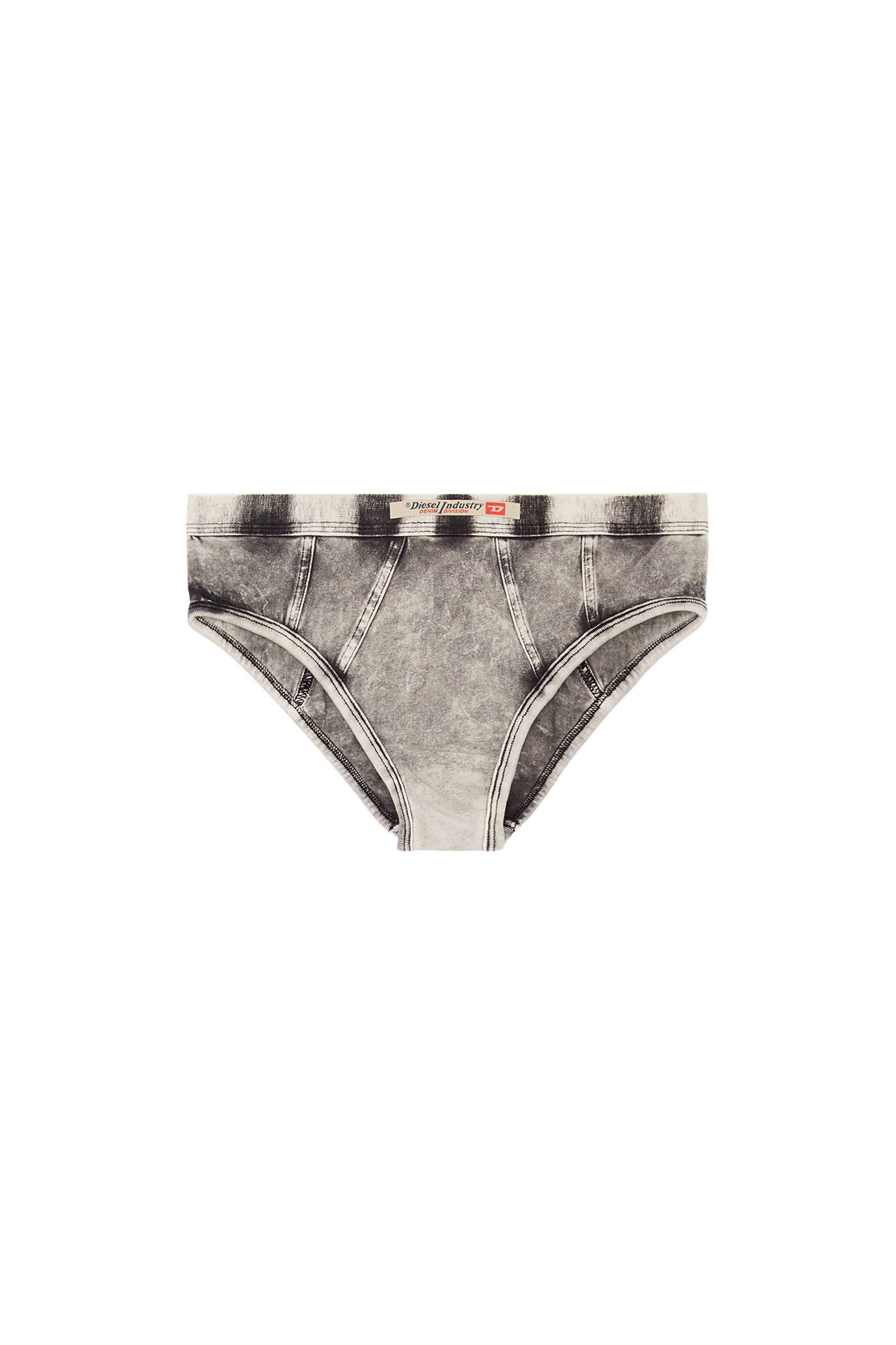 Diesel - UFPN-DENIM-HIPSTER-PANTY, Female's Hipster briefs in denim-effect jersey in ダークグレー - 2