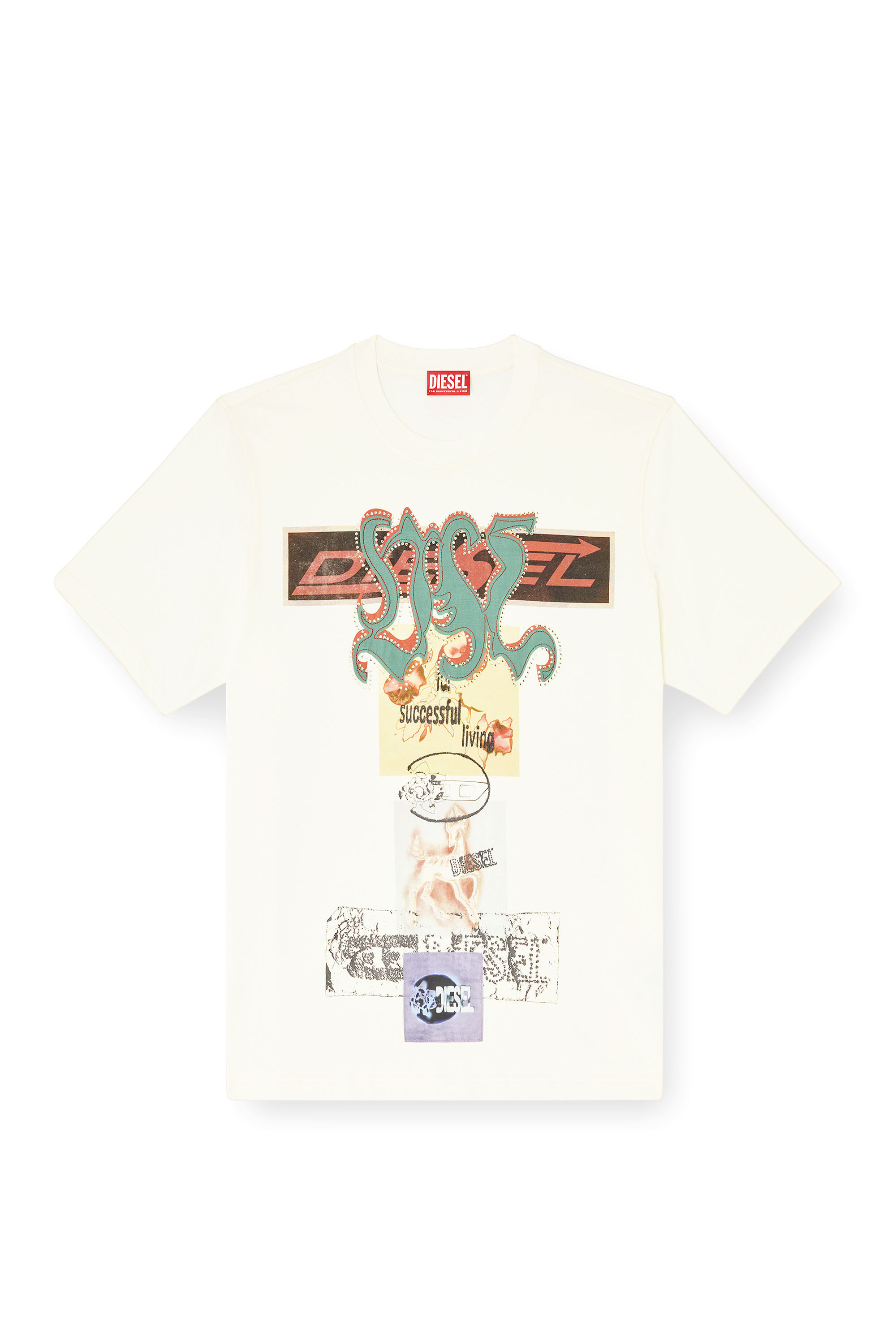 Diesel - T-ADJUST-AA4, Male's Tシャツ in null - 2