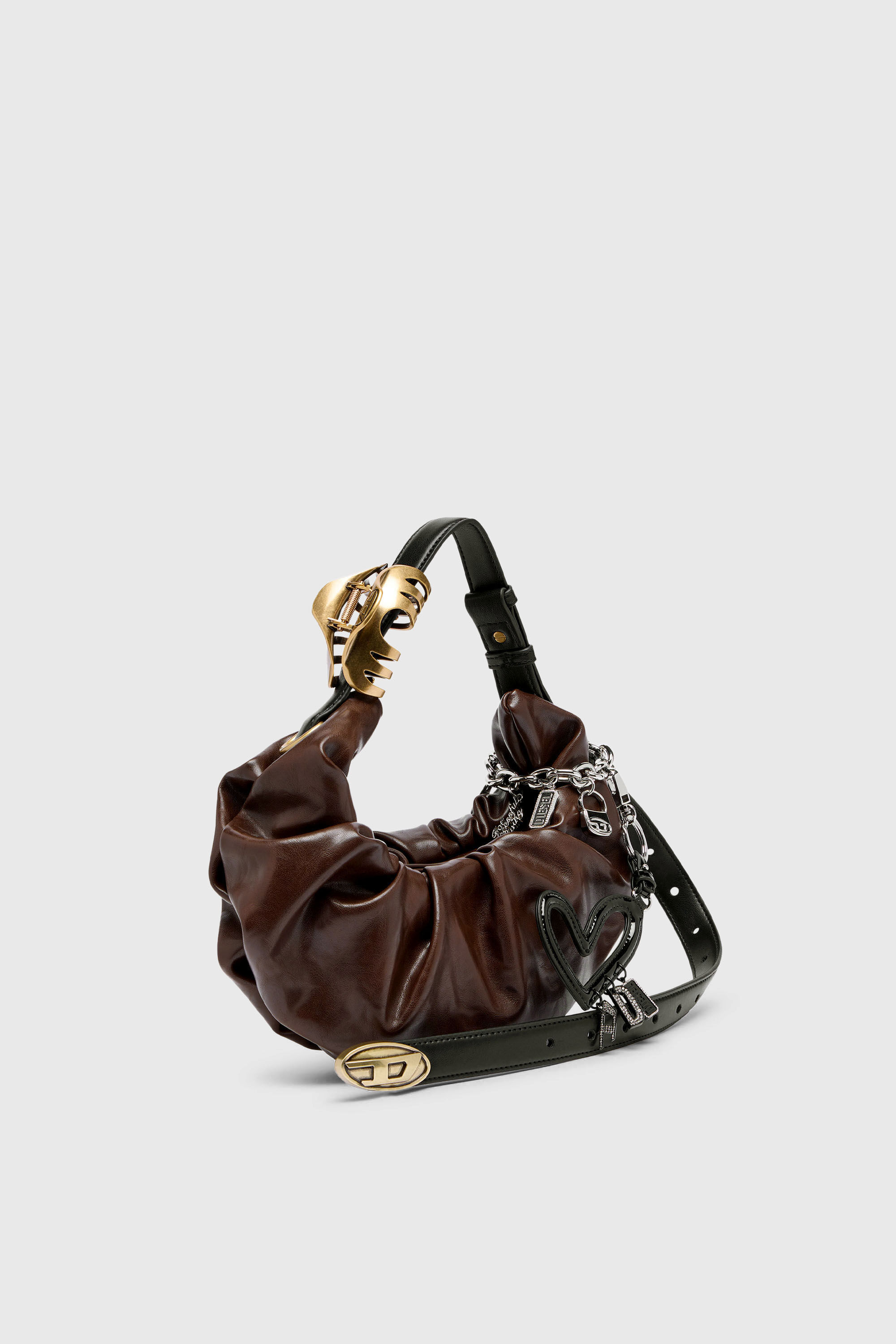 GRAB-D HOBO S ホーボーバッグ S｜ブラウン｜ウィメンズ｜DIESEL