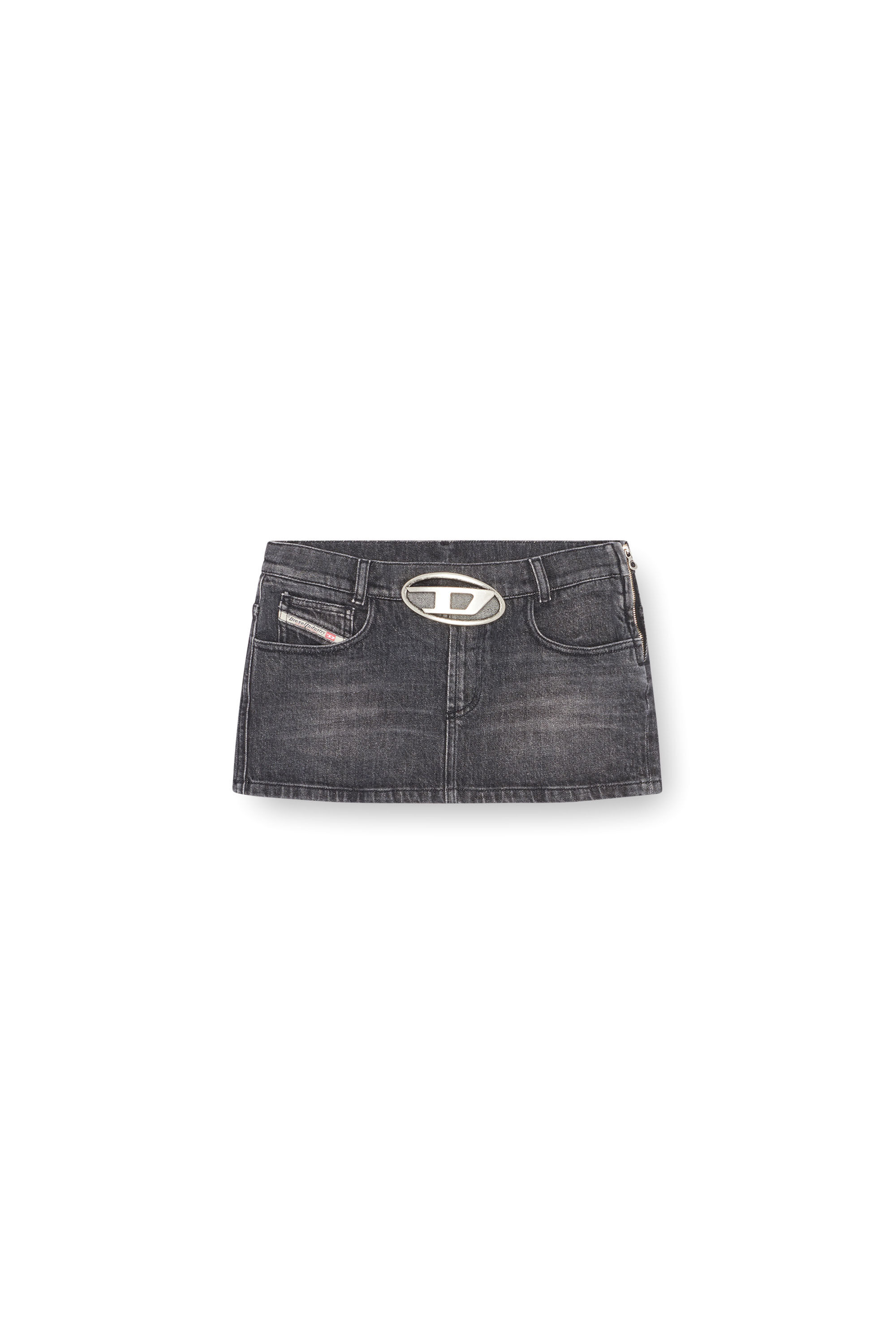 Diesel - DE-RON-S2, Female's デニムミニスカート in ブラック - 2