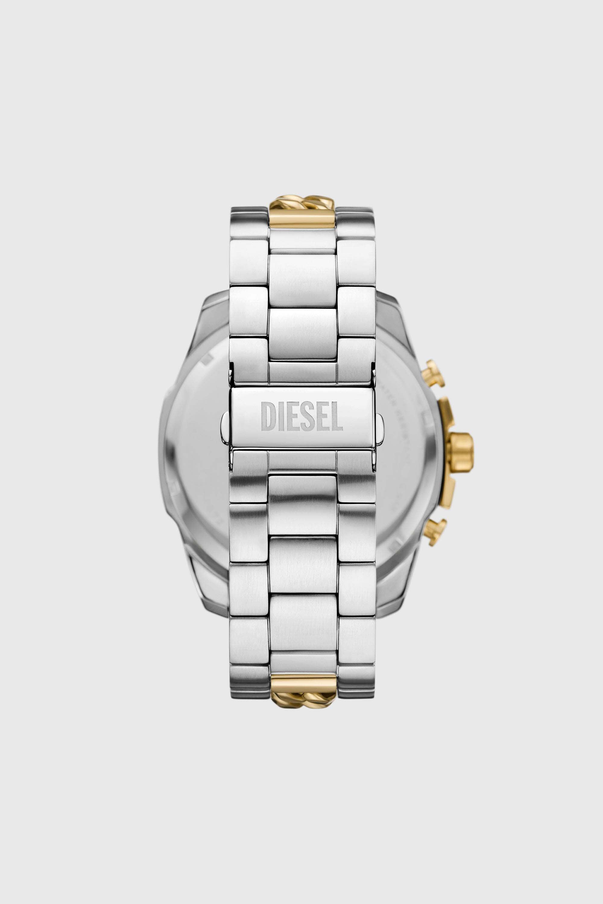 DIESEL アナログ時計 シルバー/ゴールド DZ4672 WATCH Mega Chief Two-Tone Stainless Steel Watch｜シルバー