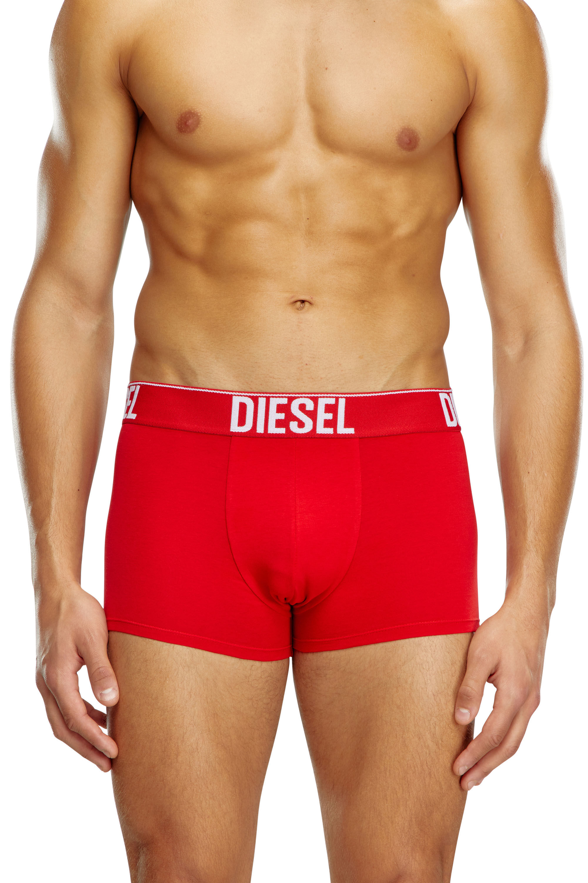 Diesel - UMBX-DAMIENTHREEPACK, Male's Three-pack boxer briefs with tonal waist in ホワイト/ブラック - 3