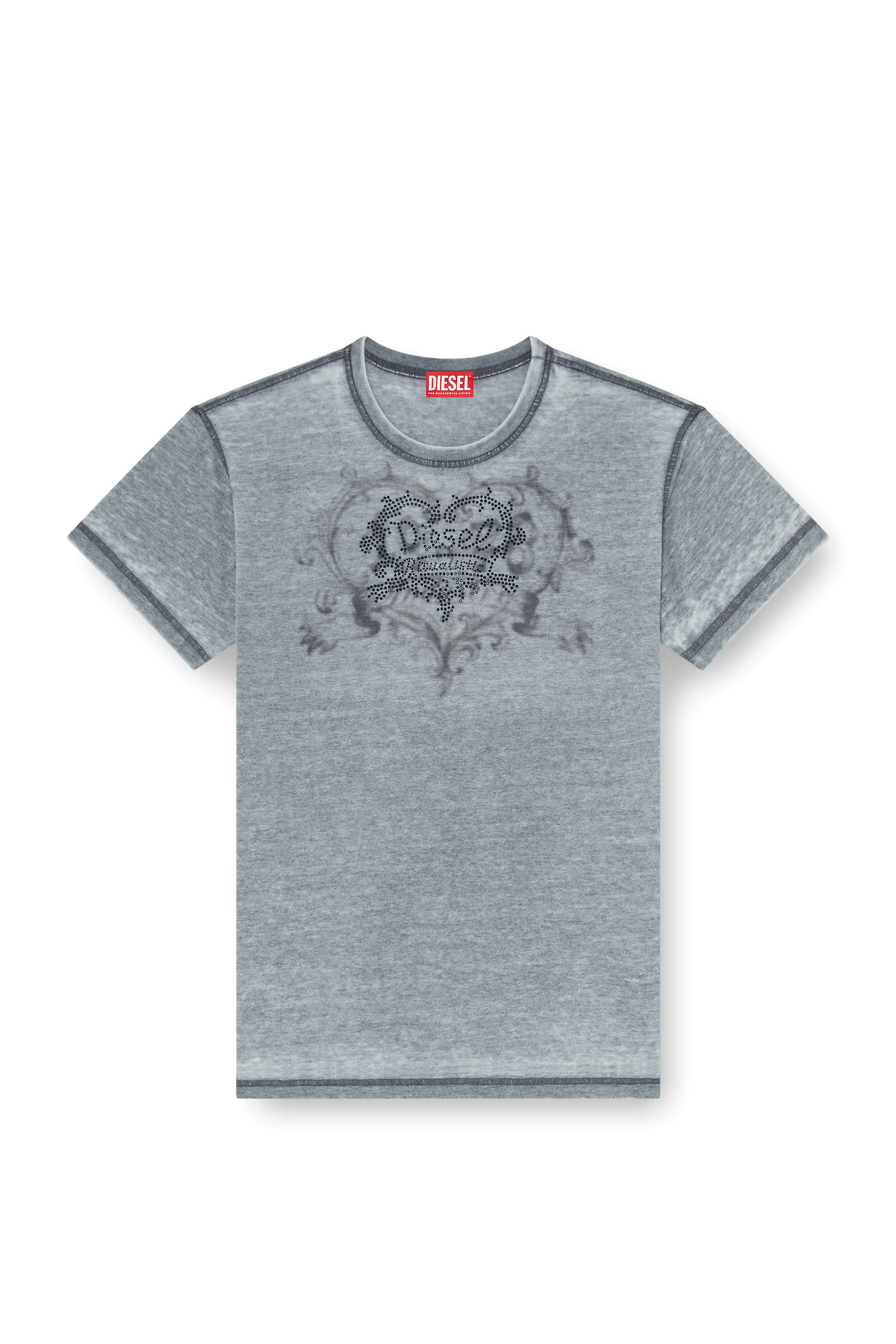 T-NORMY-AA5 Tシャツ｜グレー｜ウィメンズ｜DIESEL