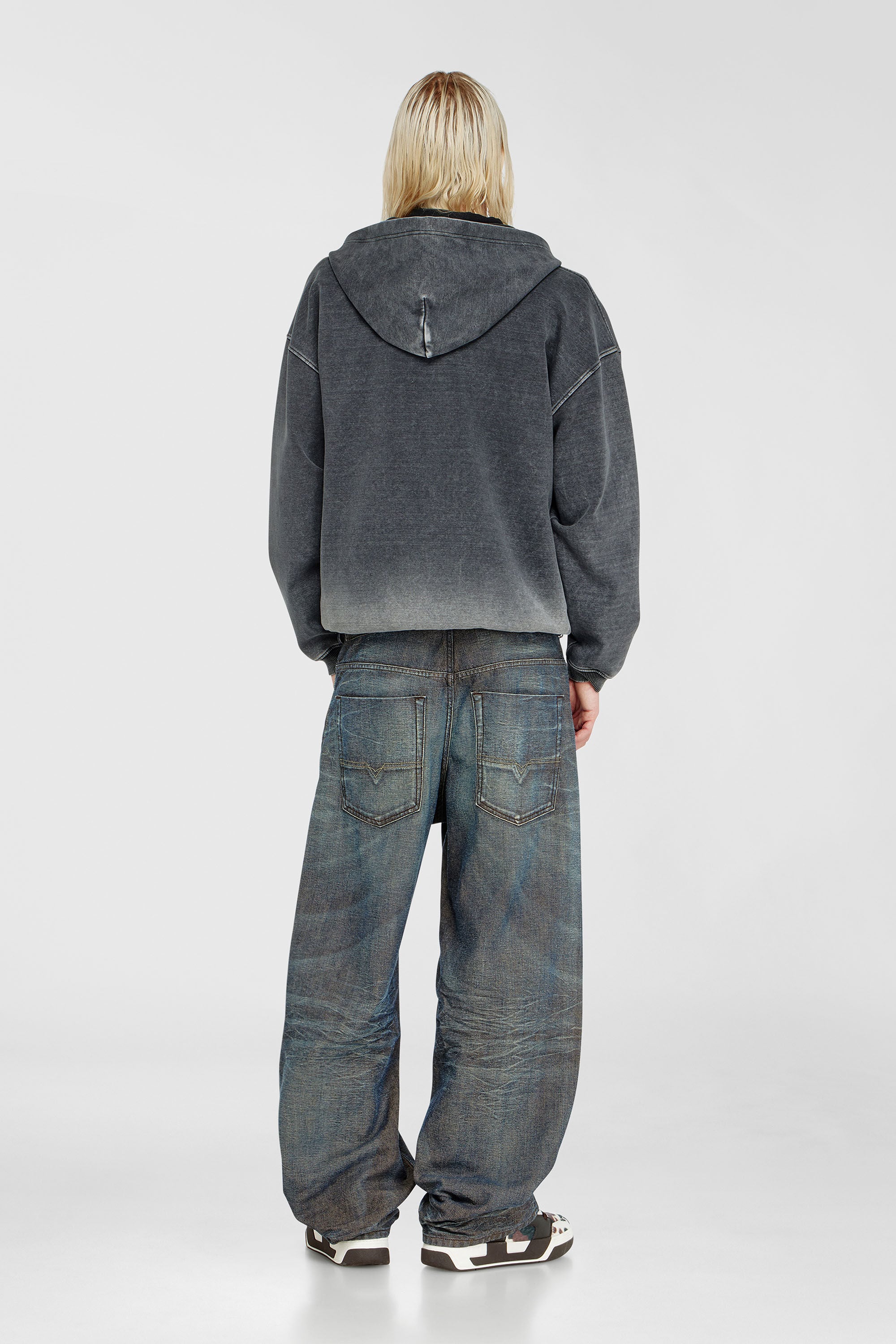 Diesel - Unisex's Relaxed Jeans 1997 D-Enim-M 007EM, ダークブルー - 3