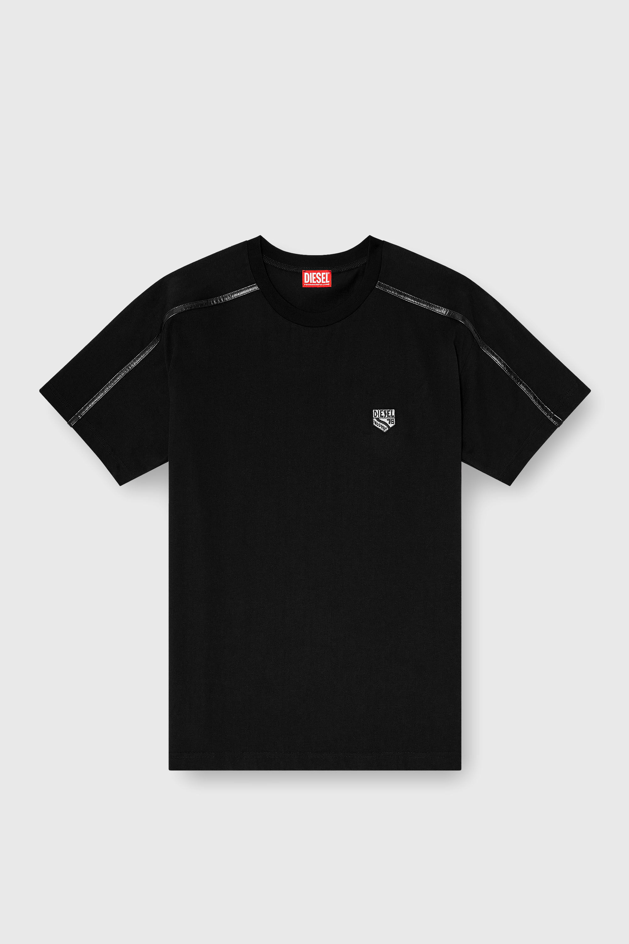 Diesel - T-NORM-FL, Male's Tシャツ in ブラック - 2