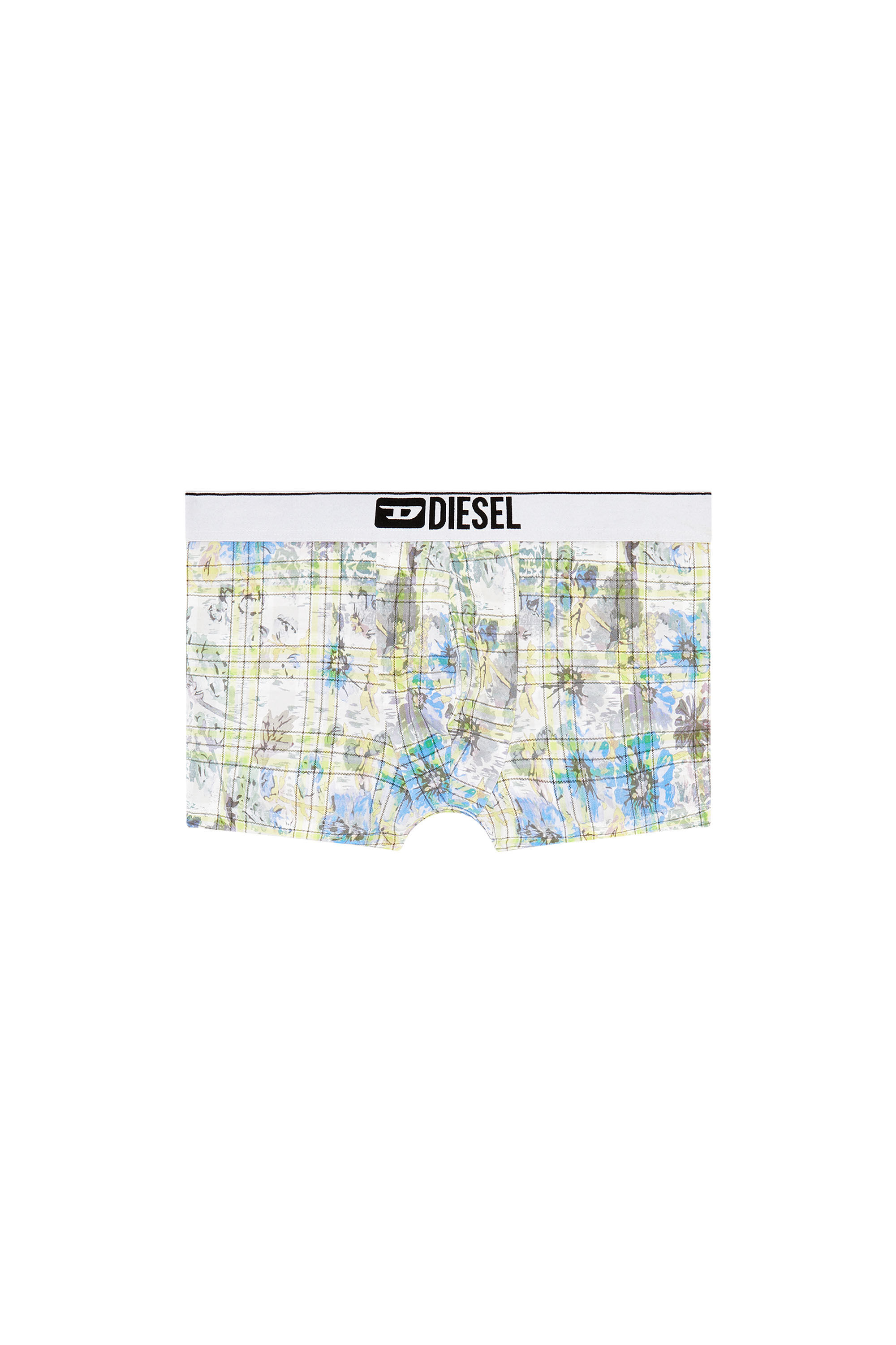 Diesel - DAMIEN, Male's Boxer briefs with floral check motif in ホワイト - 2