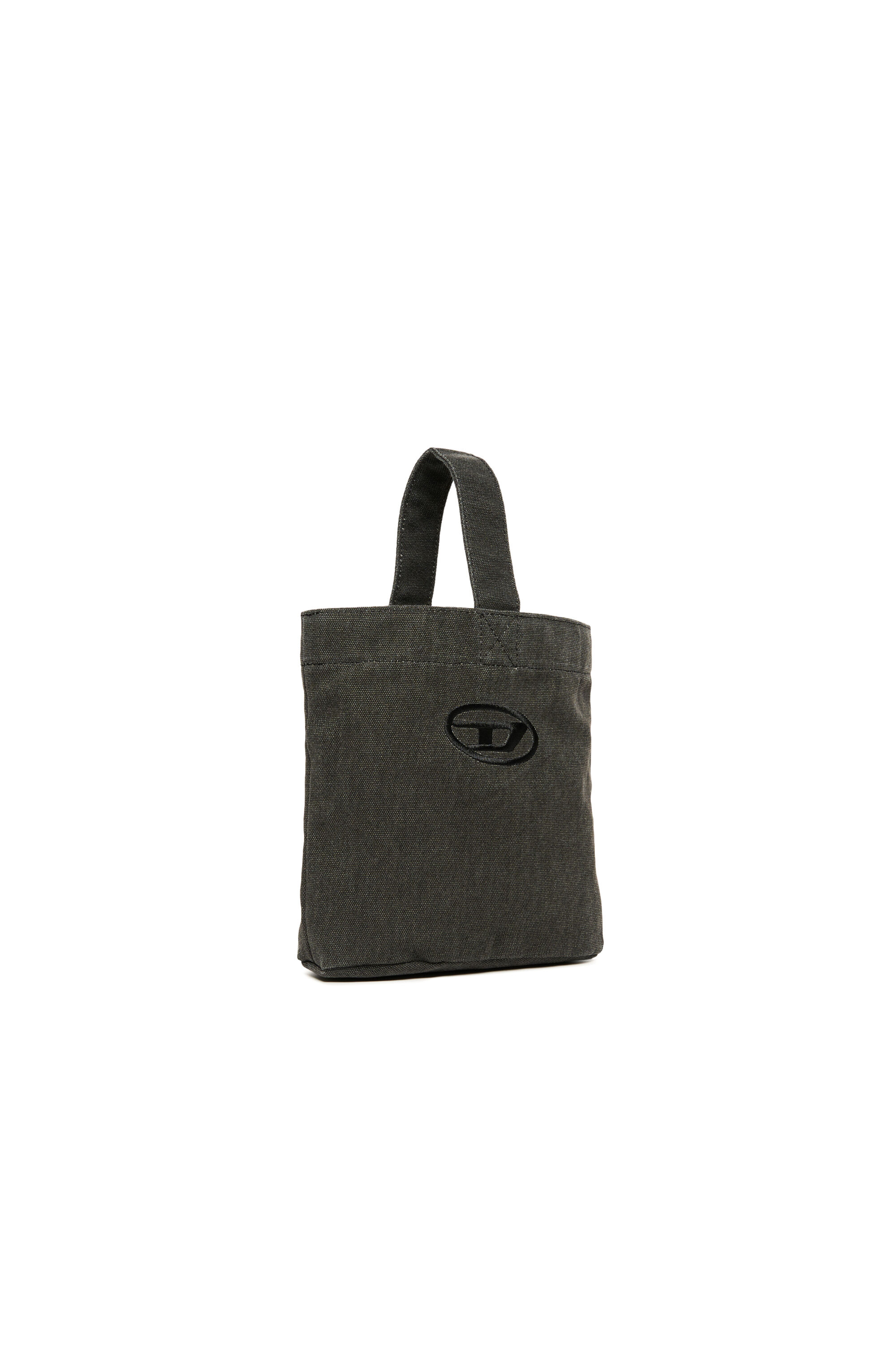 Diesel - WMATTIS, Female's Canvas bucket bag with Oval D embroidery in ブラック - 3