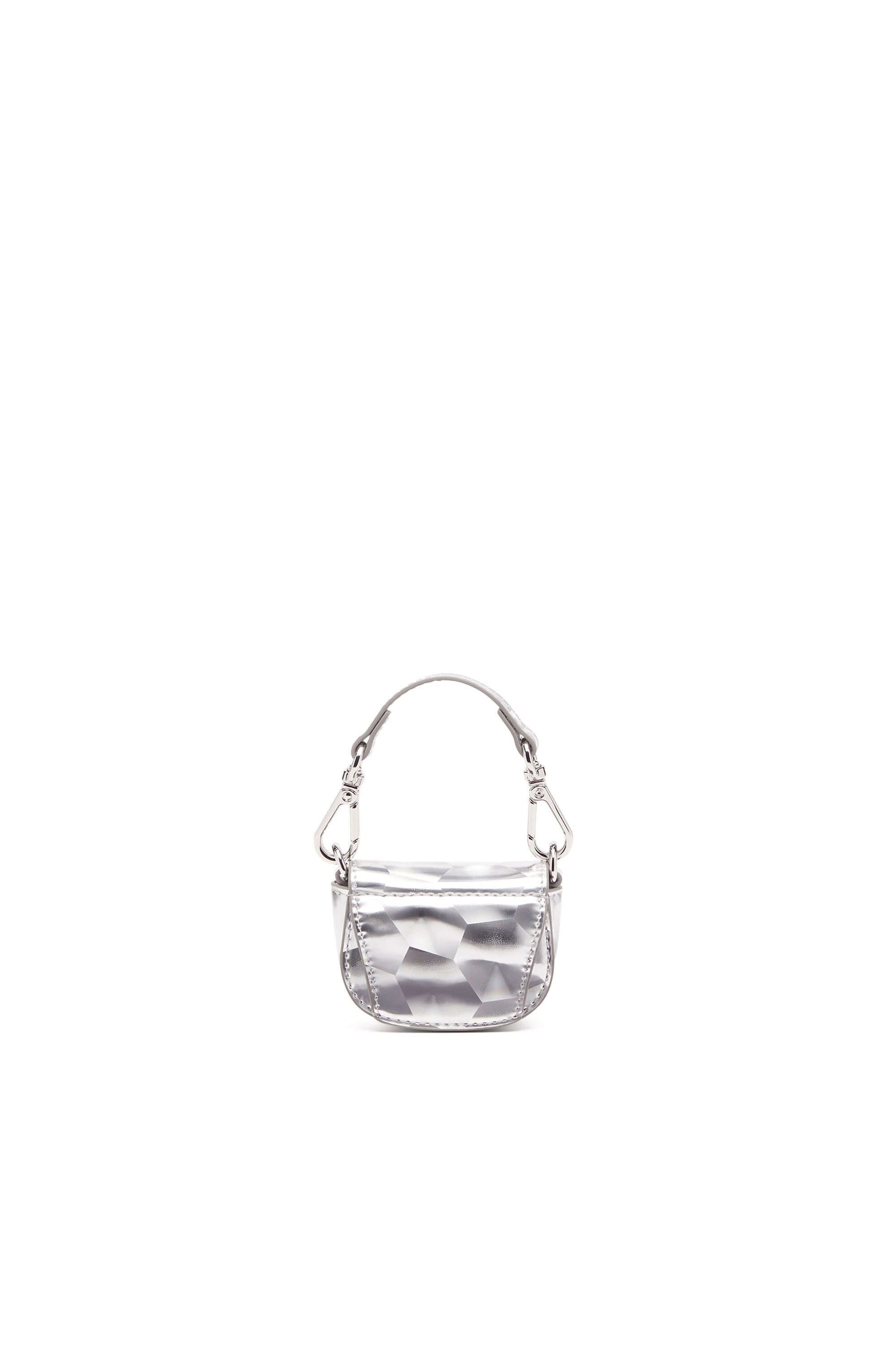 Diesel - 1DR XXS, Female's Iconic micro bag charm with mirror effect in シルバー - 2
