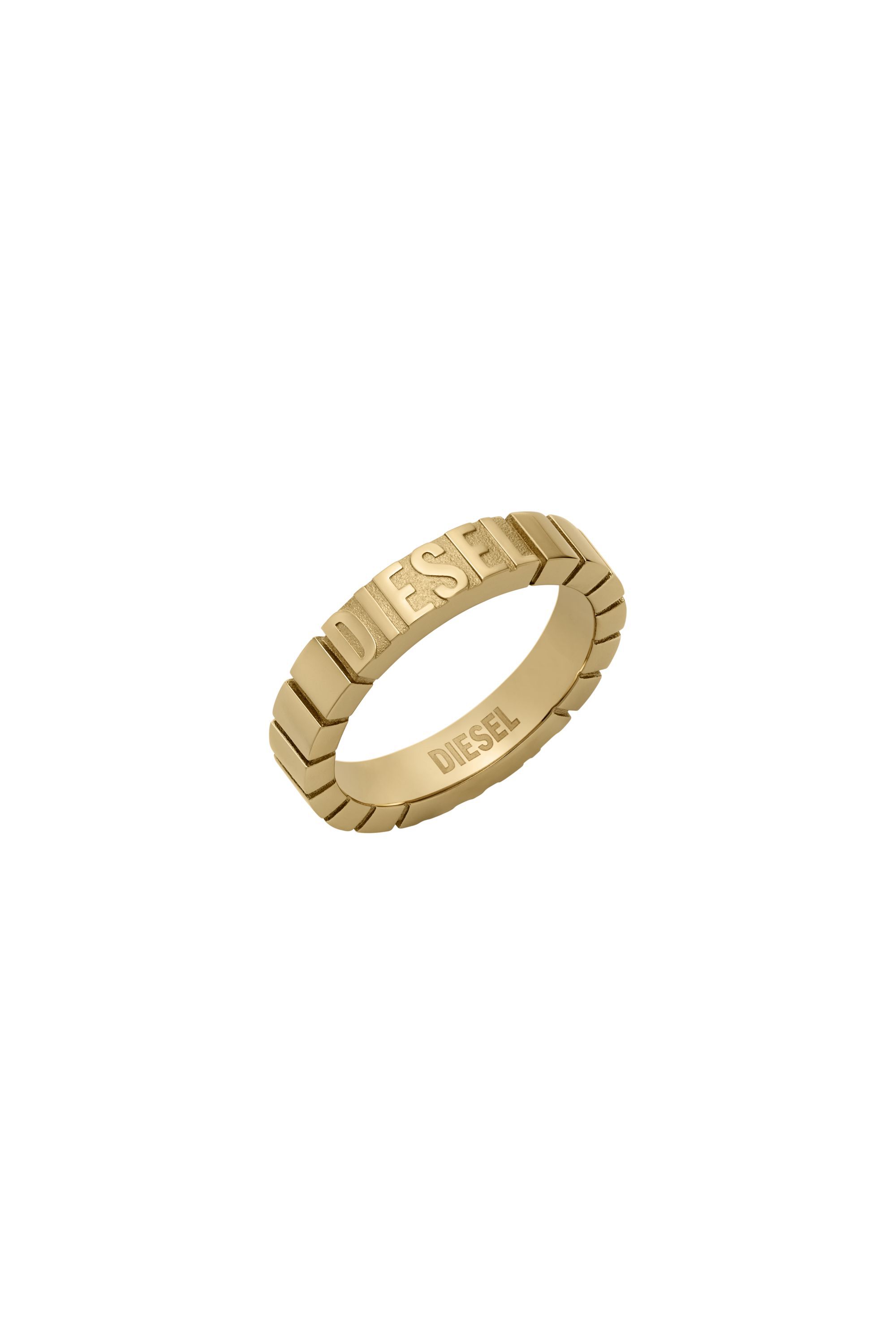 Diesel - DX1613710, Unisex's Stainless Steel Band Ring in ゴールド - 1
